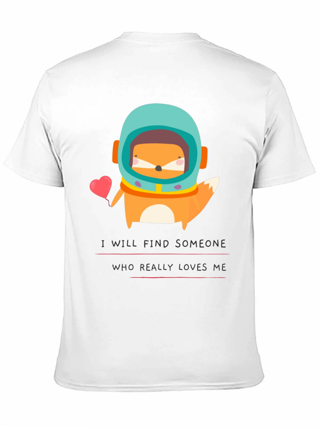 Space Fox Graphic T-Shirt - Find Love!