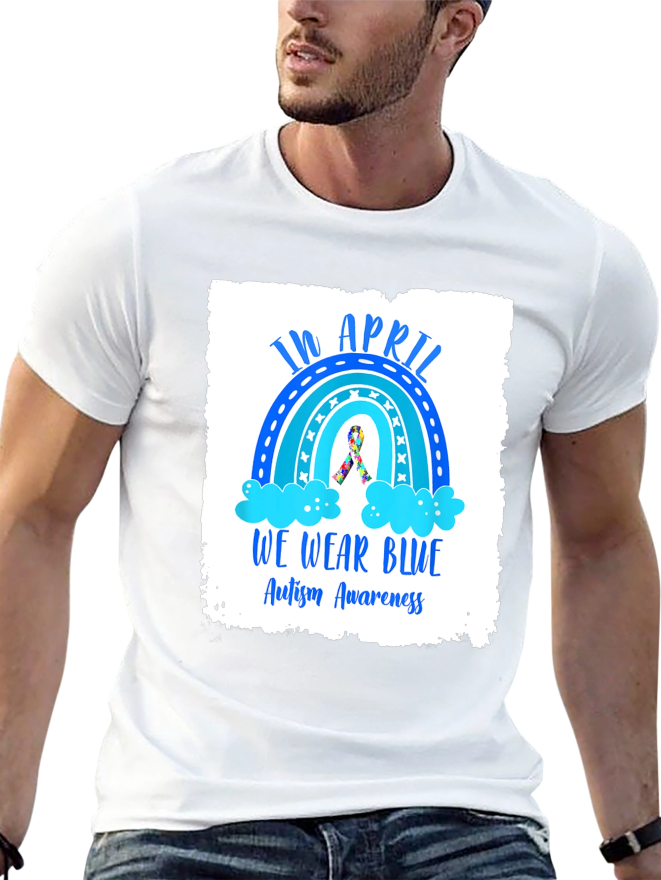 Autism Awareness T-Shirt - In April We Wear Blue
