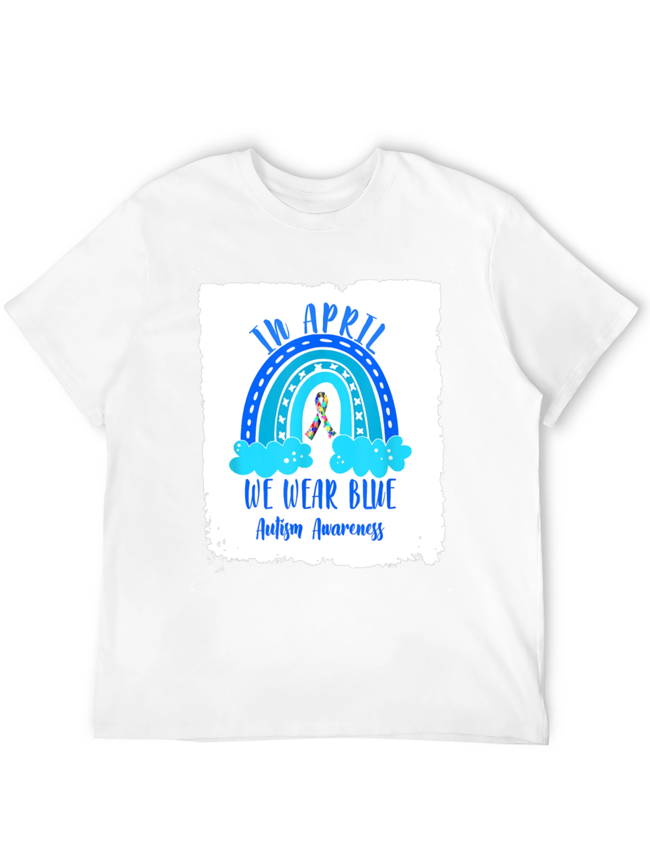 Autism Awareness T-Shirt - In April We Wear Blue