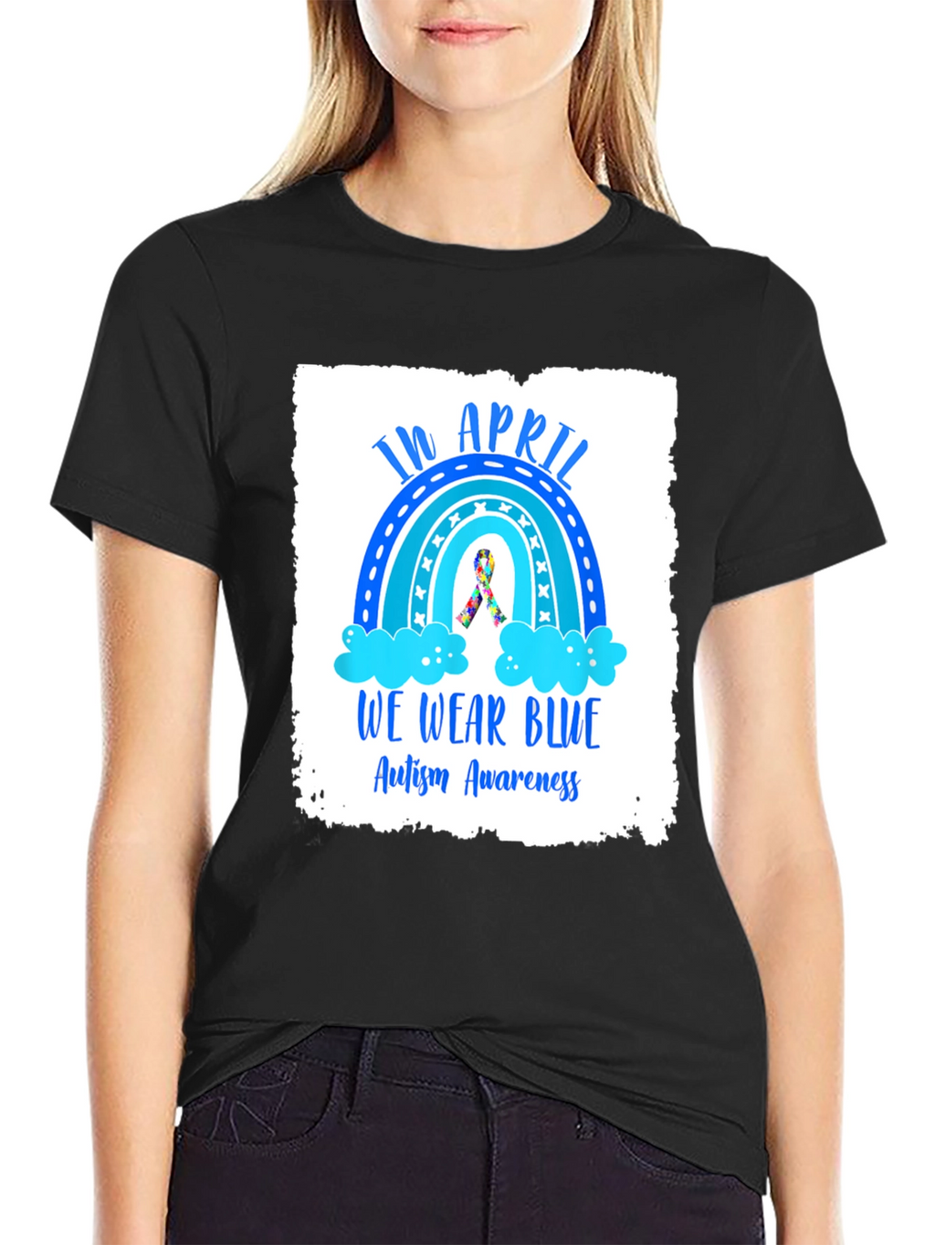 Autism Awareness T-Shirt - In April We Wear Blue