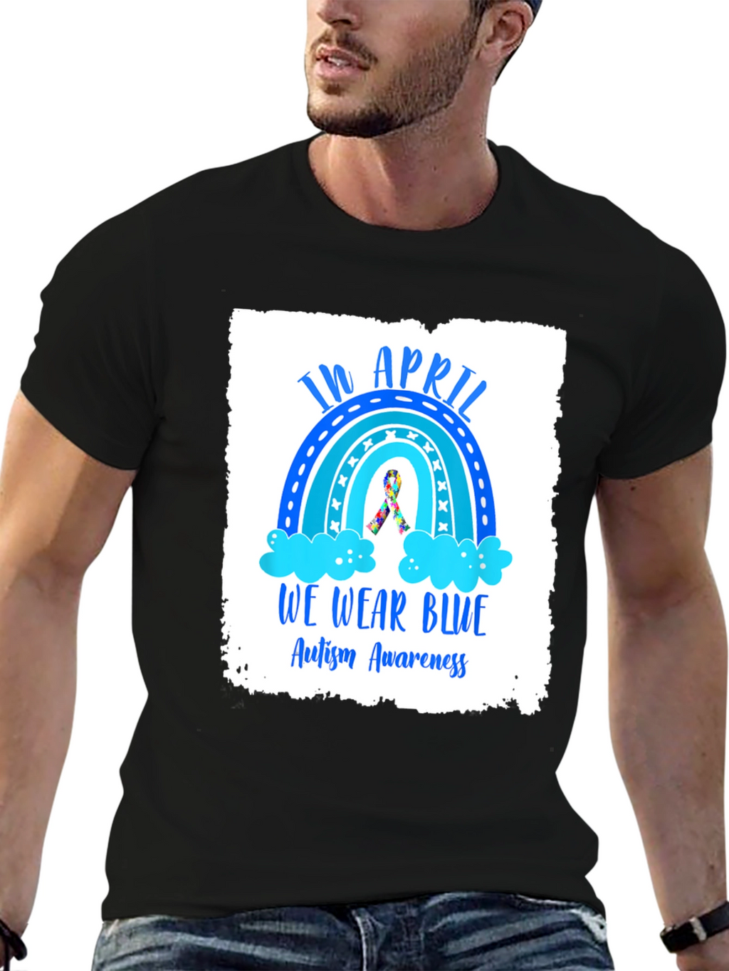 Autism Awareness T-Shirt - In April We Wear Blue