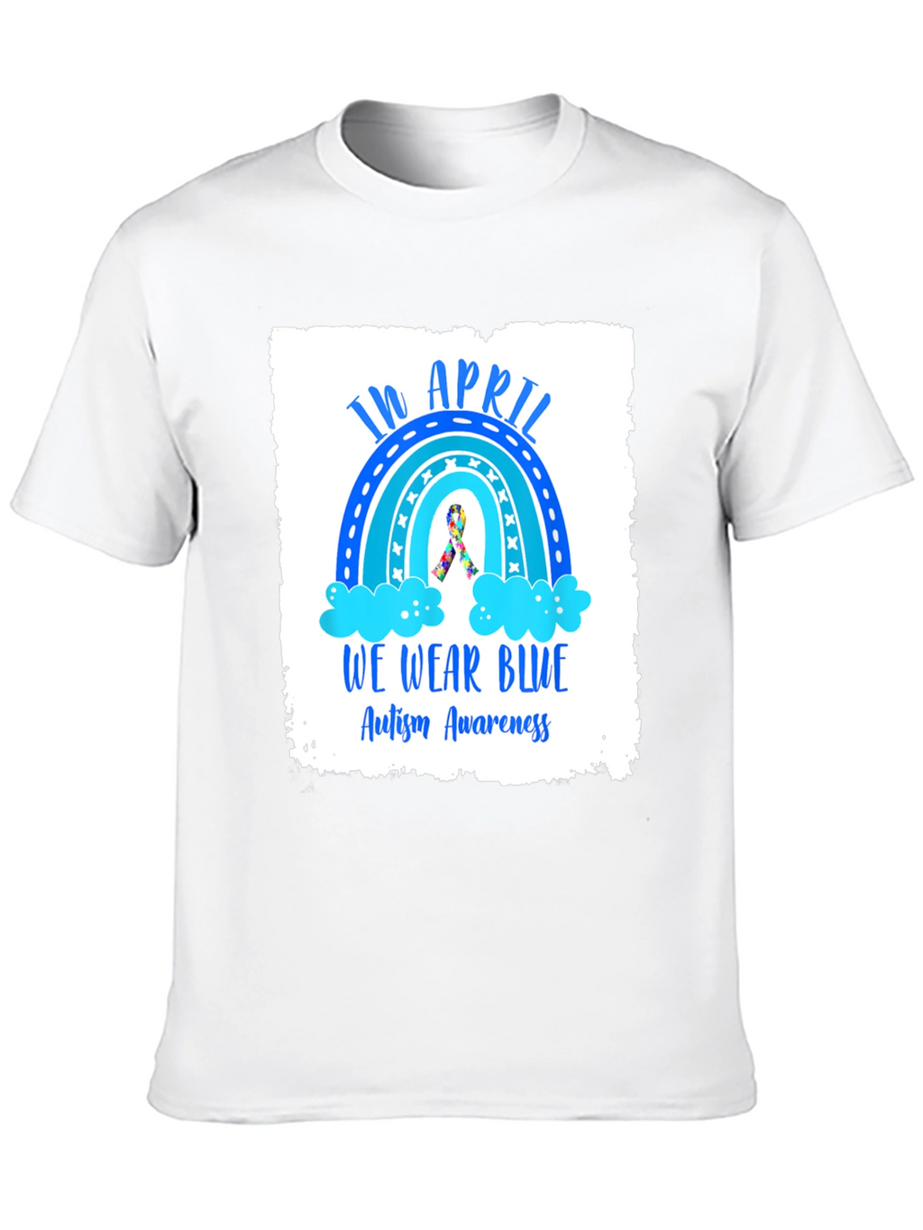 Autism Awareness T-Shirt - In April We Wear Blue
