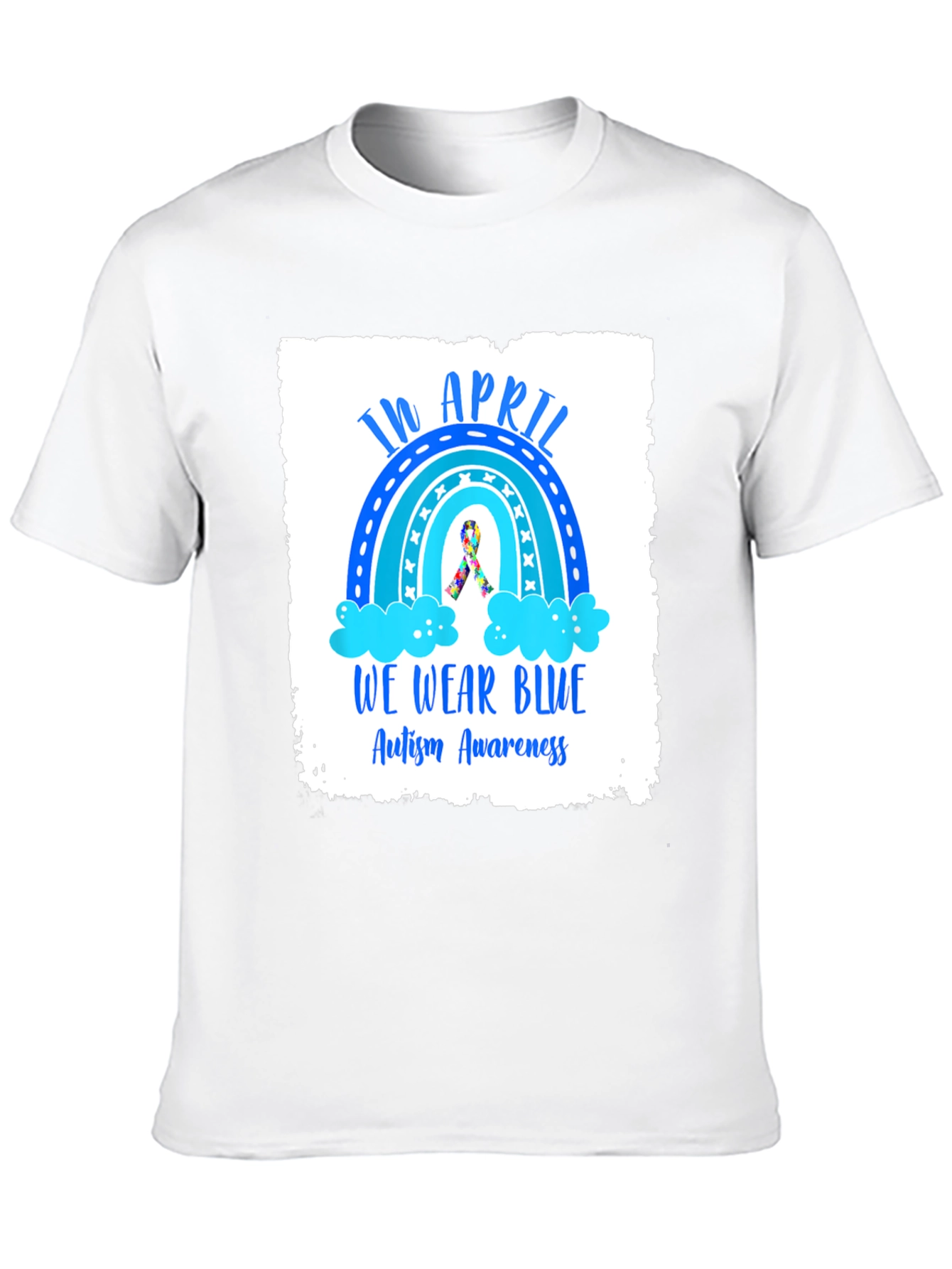 Autism Awareness T-Shirt - In April We Wear Blue