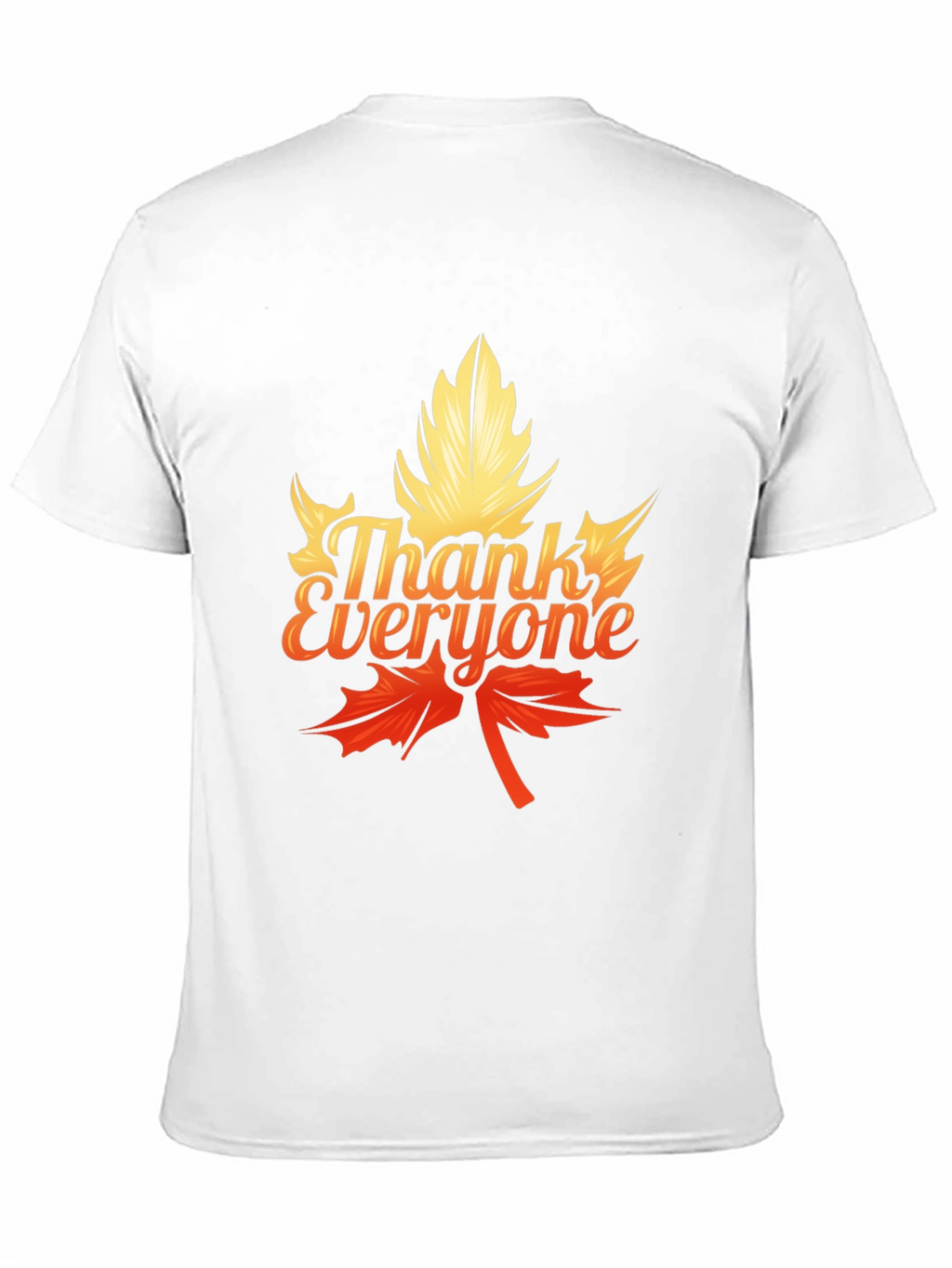 Thank Everyone Maple Leaf Graphic Tee - Black