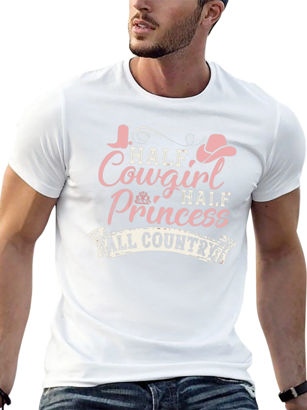 Half Cowgirl Half Princess Tee - All Country