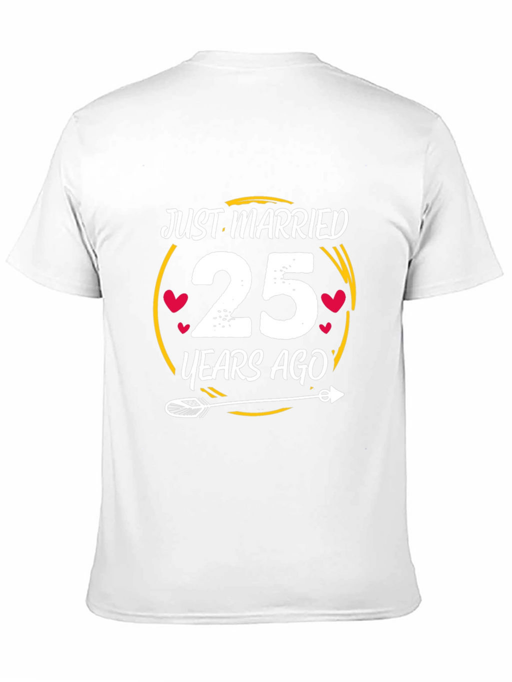 Just Married 25 Years Ago Anniversary T-Shirt