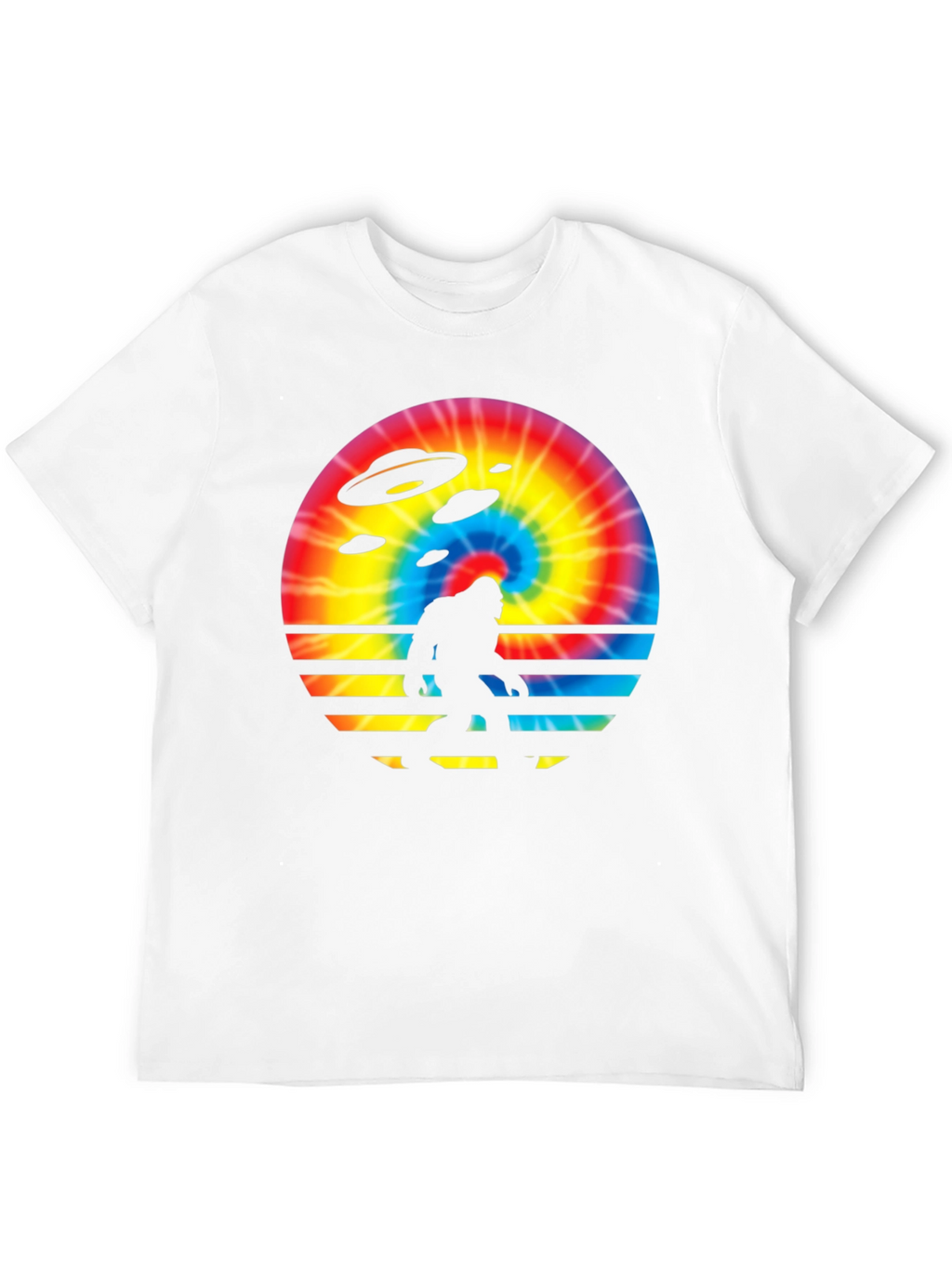 Bigfoot UFO Tie-Dye Graphic Tee