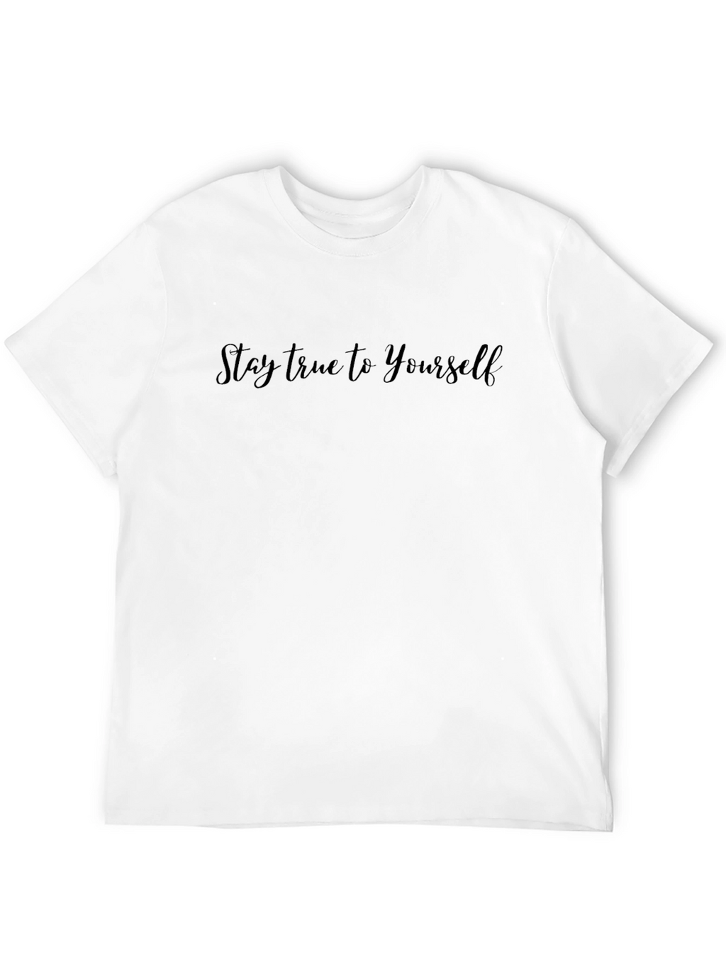 Stay True to Yourself Black Graphic Tee