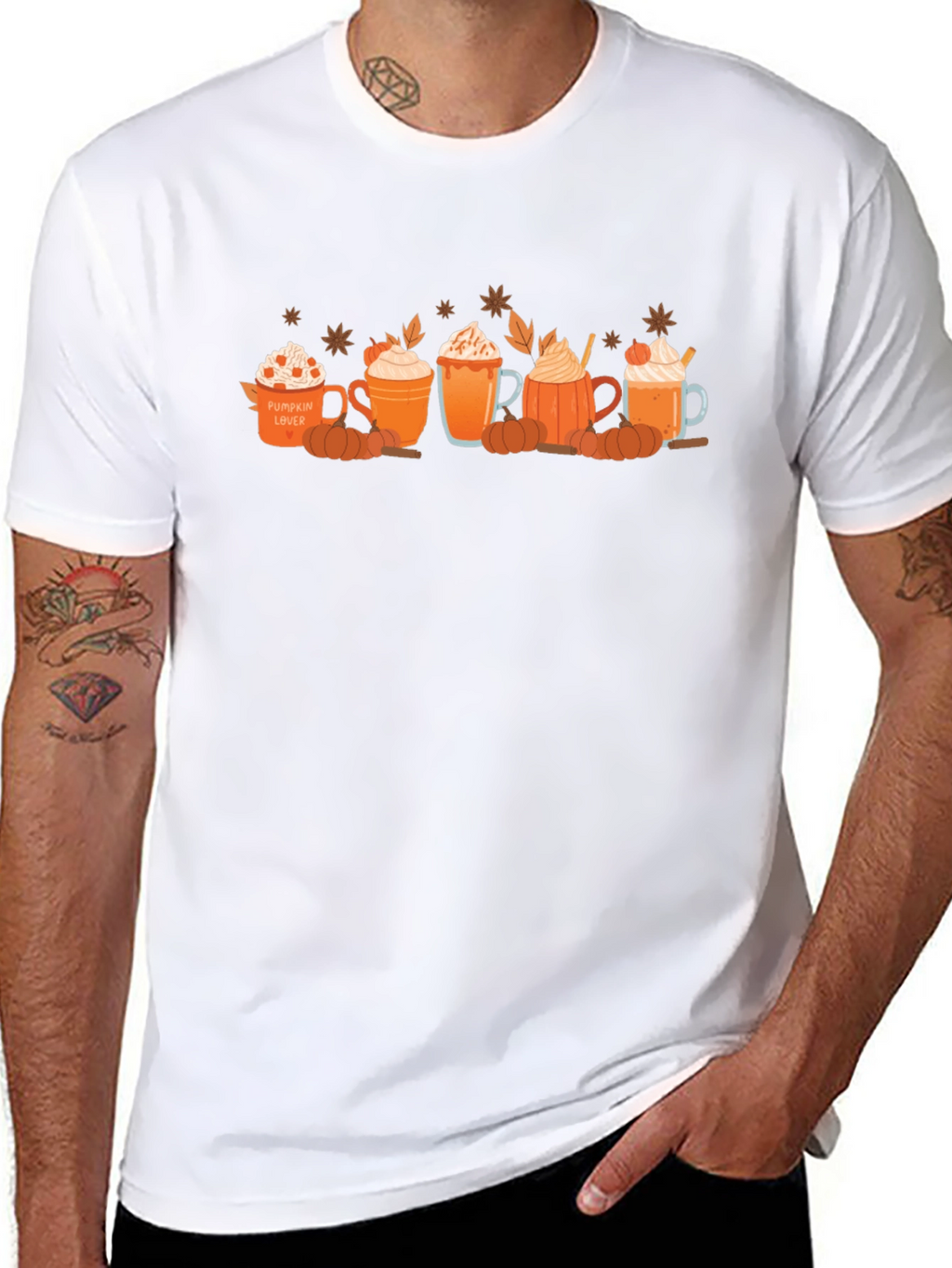 Pumpkin Spice Latte Lover T-Shirt Fall Coffee Tee