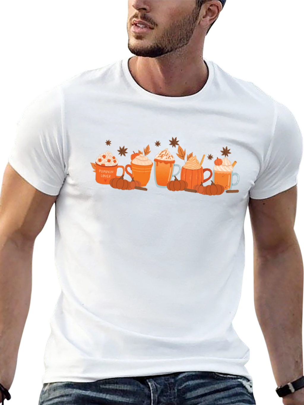 Pumpkin Spice Latte Lover T-Shirt Fall Coffee Tee