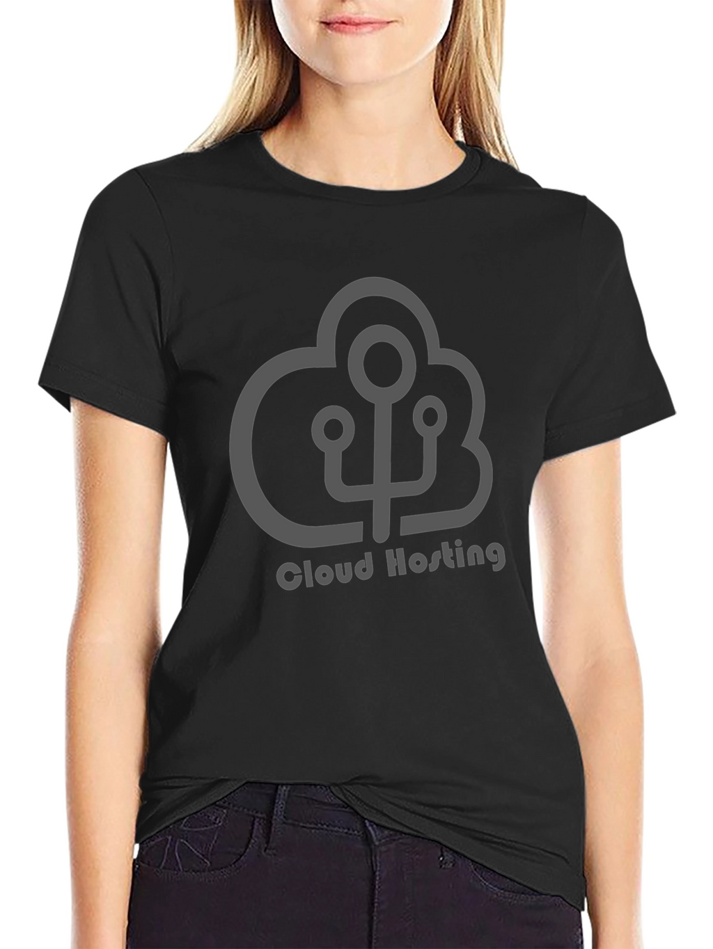 Cloud Hosting Black T-Shirt