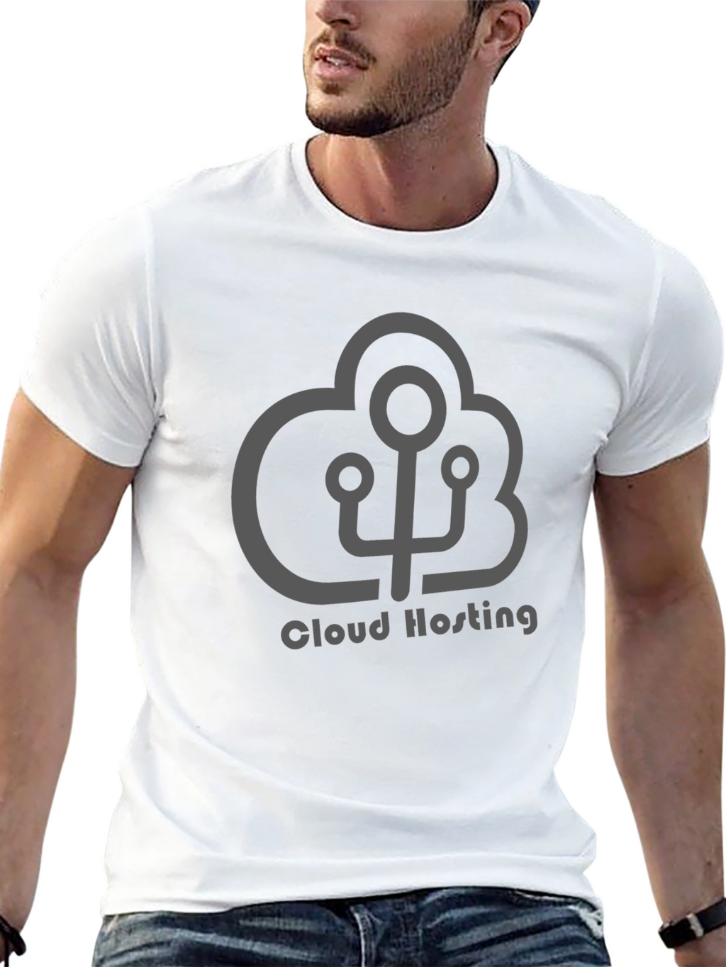 Cloud Hosting Black T-Shirt