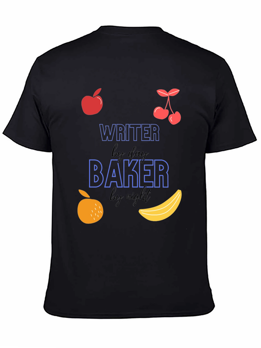 Writer By Day Baker By Night Graphic Tee