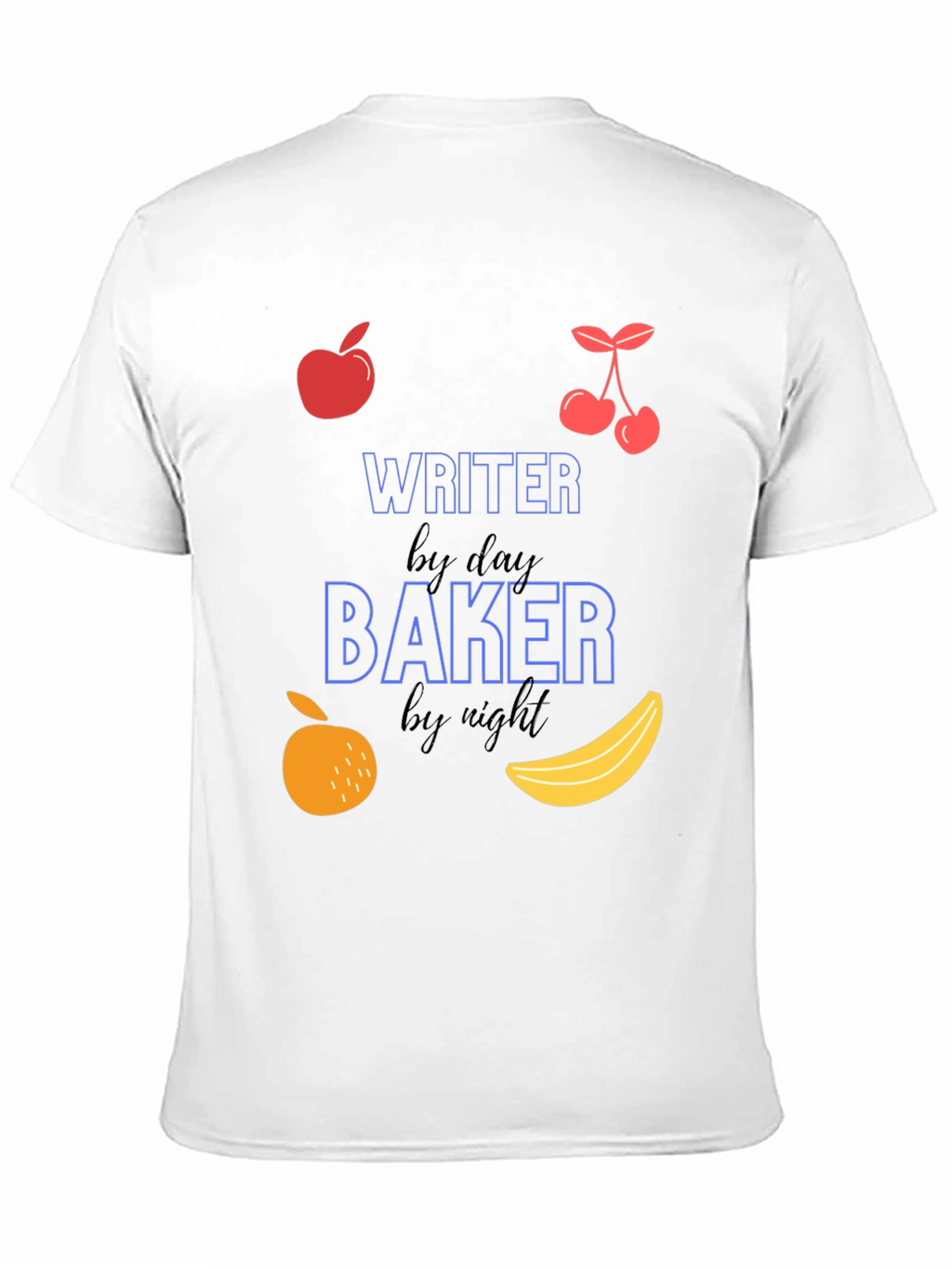 Writer By Day Baker By Night Graphic Tee