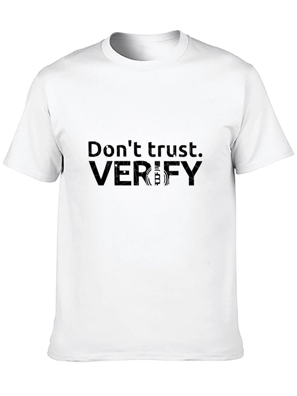 Dont Trust Verify Black Graphic Tee