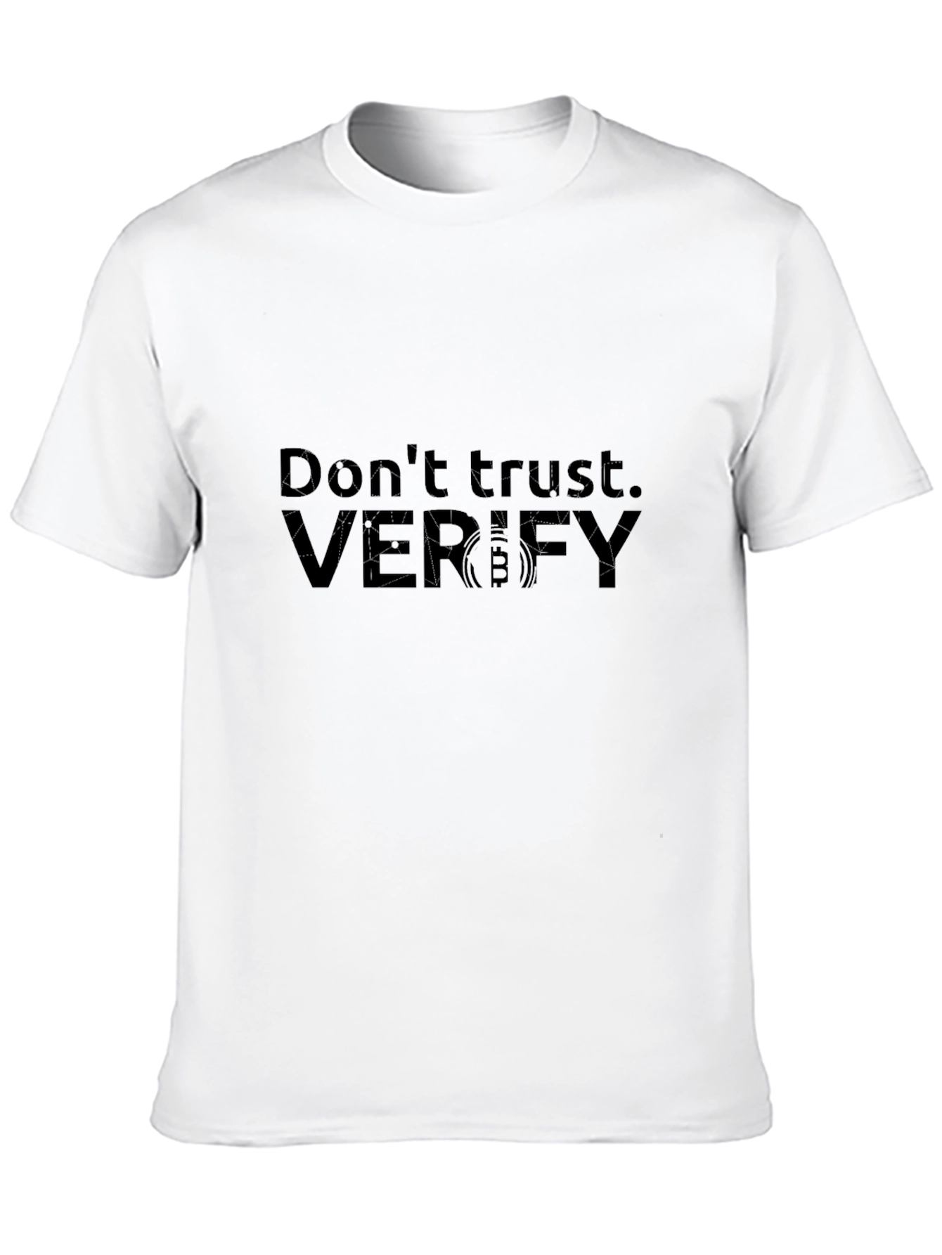 Dont Trust Verify Black Graphic Tee