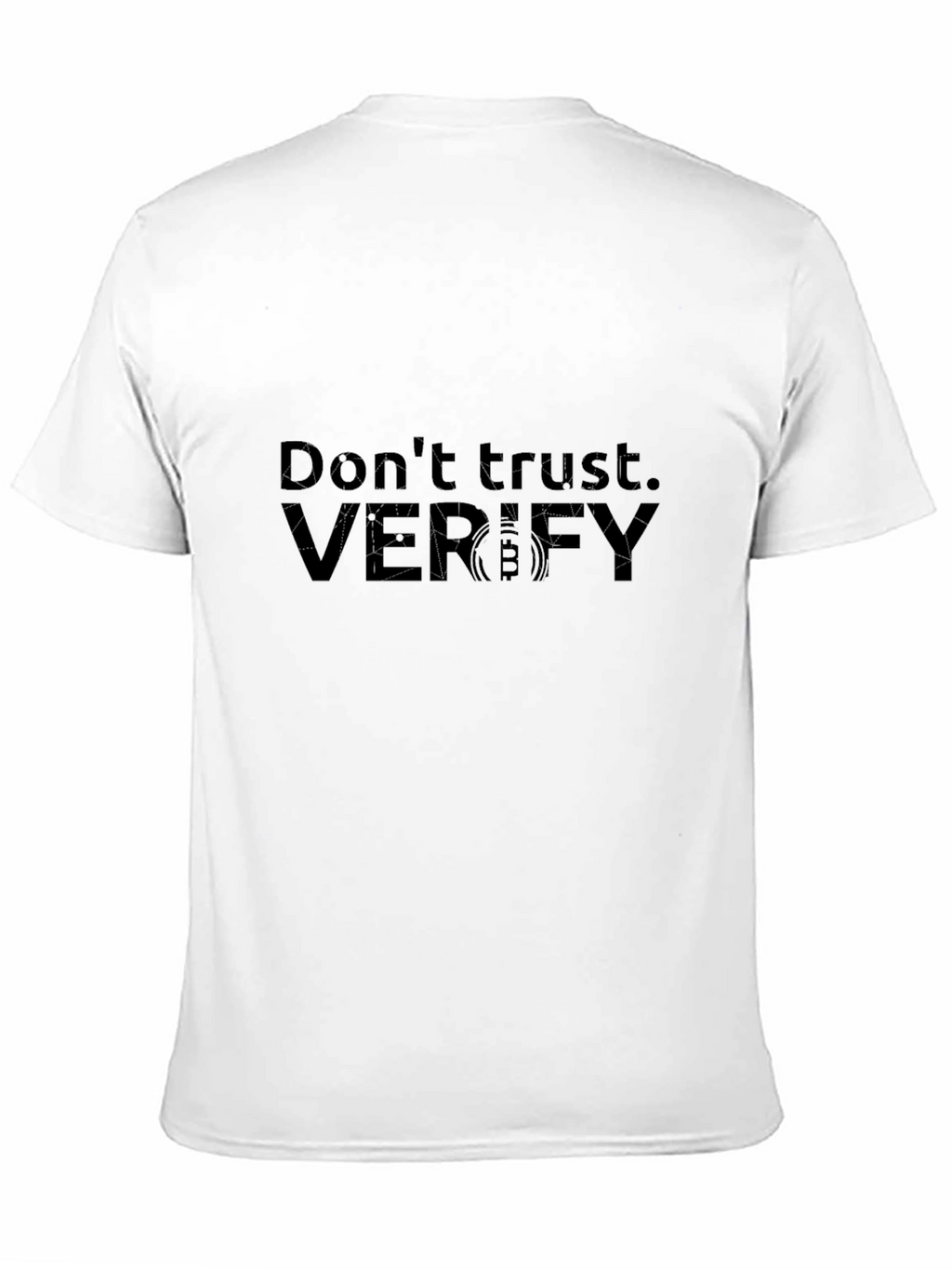 Dont Trust Verify Black Graphic Tee