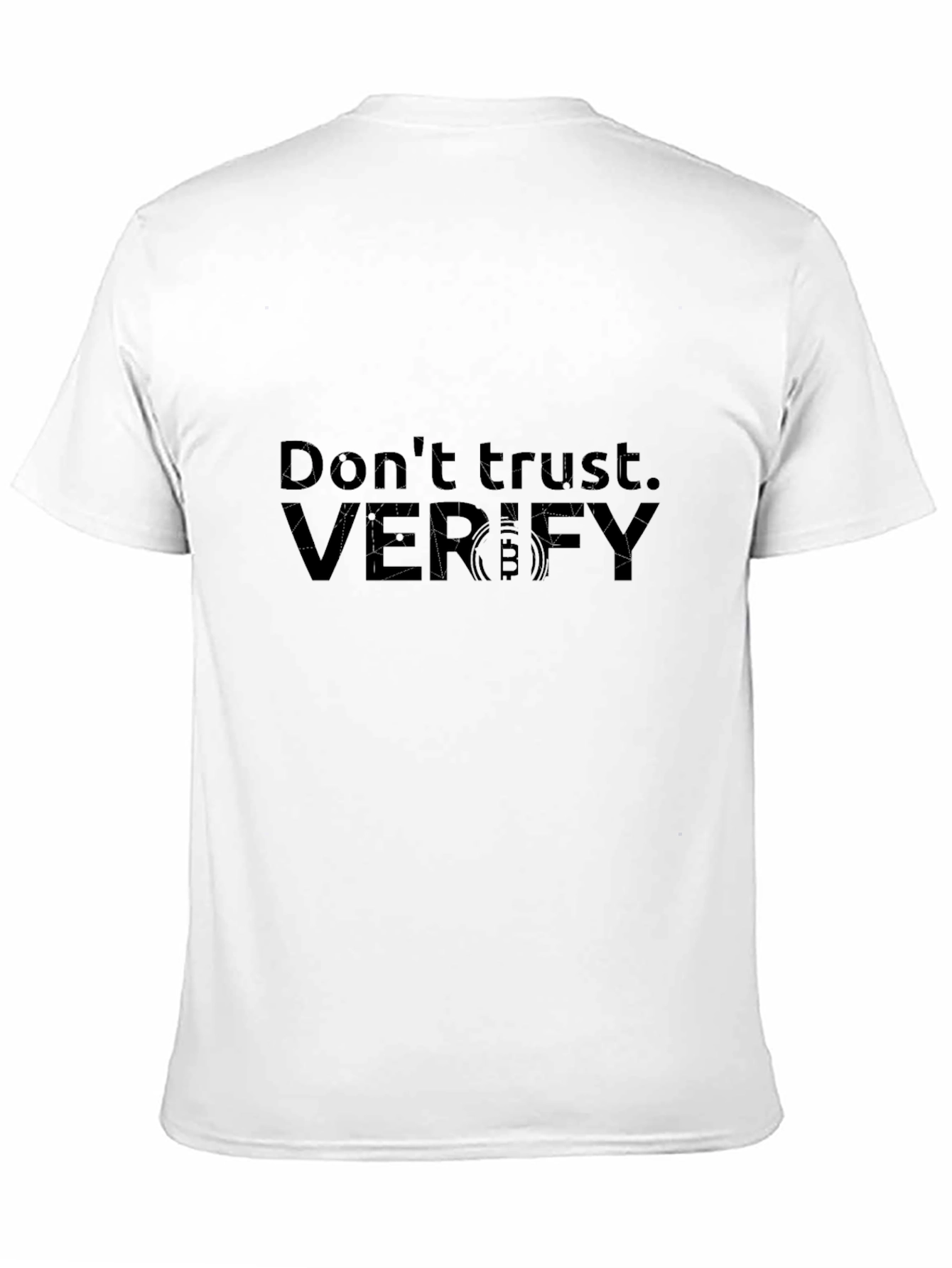 Dont Trust Verify Black Graphic Tee