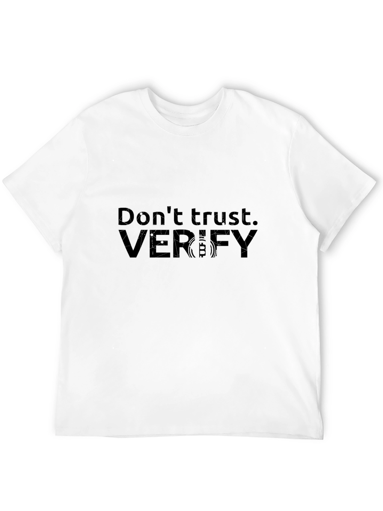 Dont Trust Verify Black Graphic Tee