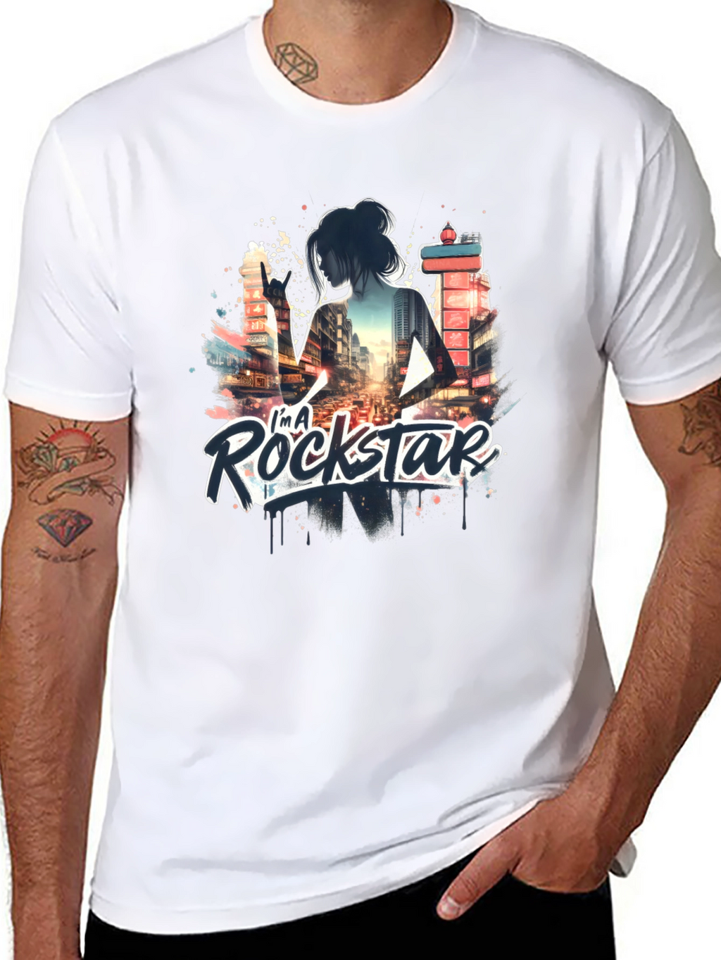 Im a Rockstar Black T-Shirt