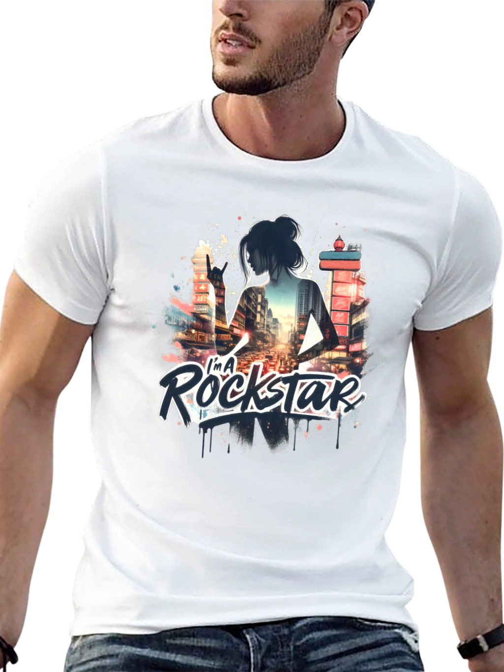 Im a Rockstar Black T-Shirt