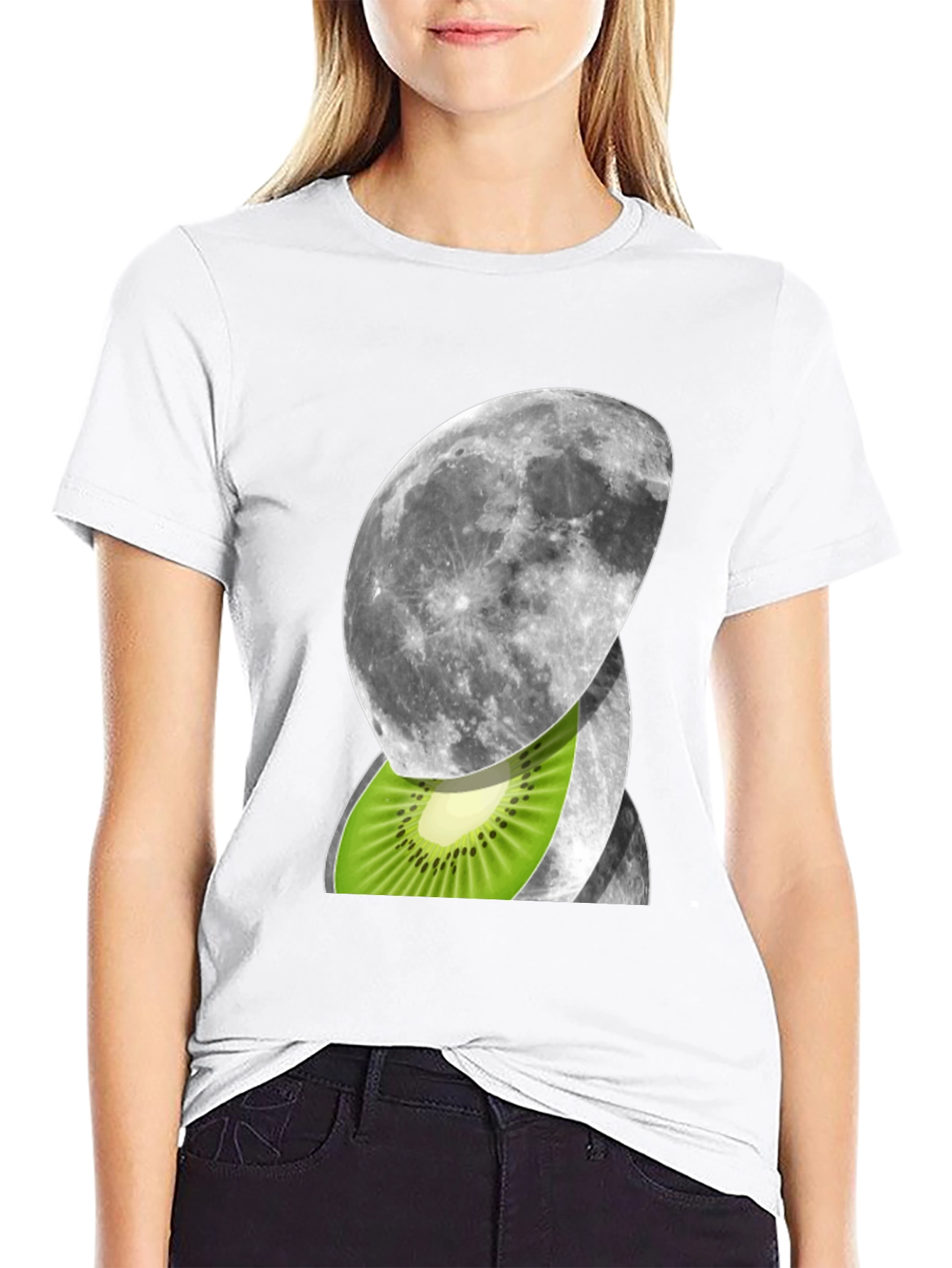 Moon Kiwi Graphic Tee - Unique Design