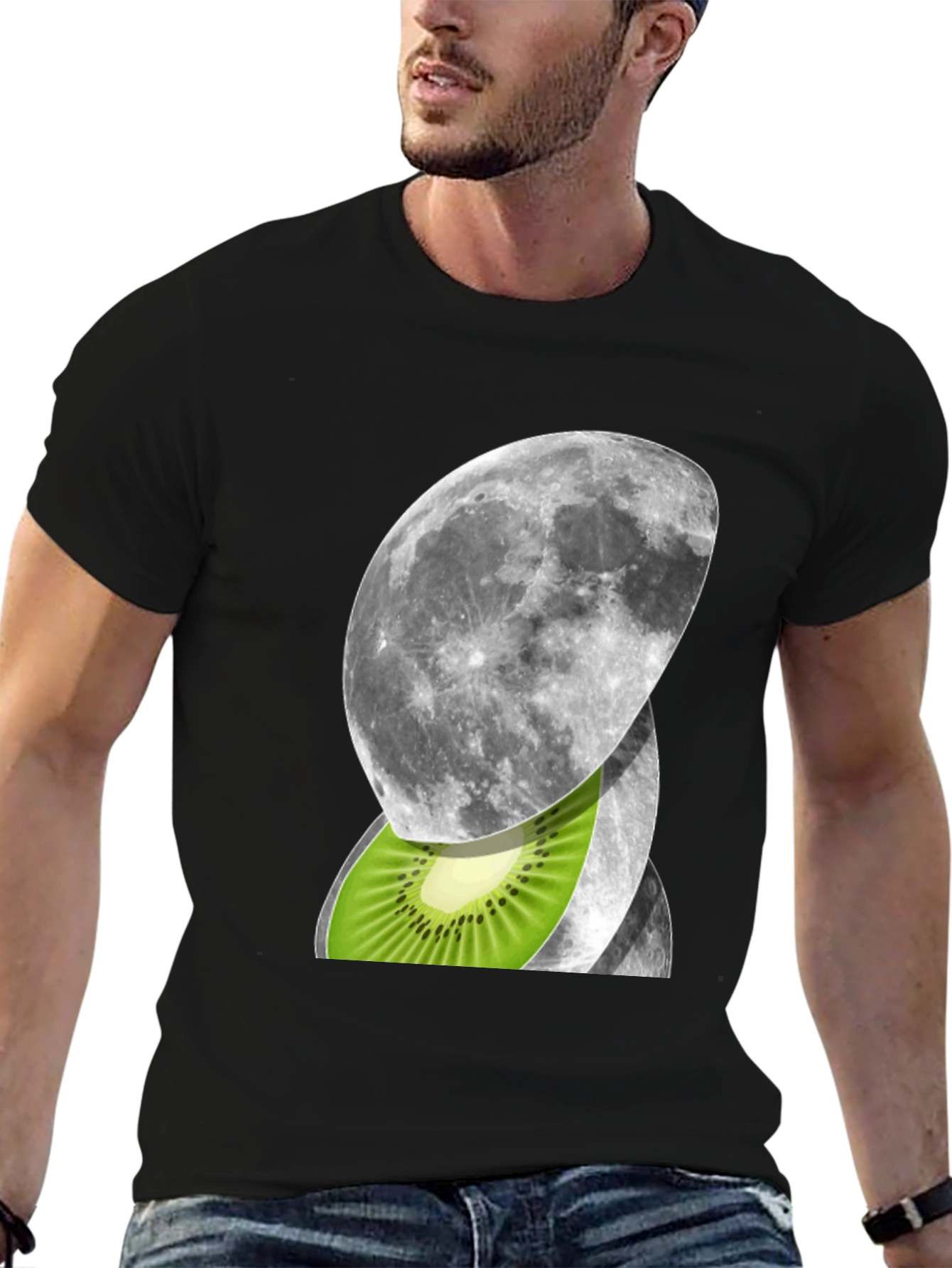 Moon Kiwi Graphic Tee - Unique Design