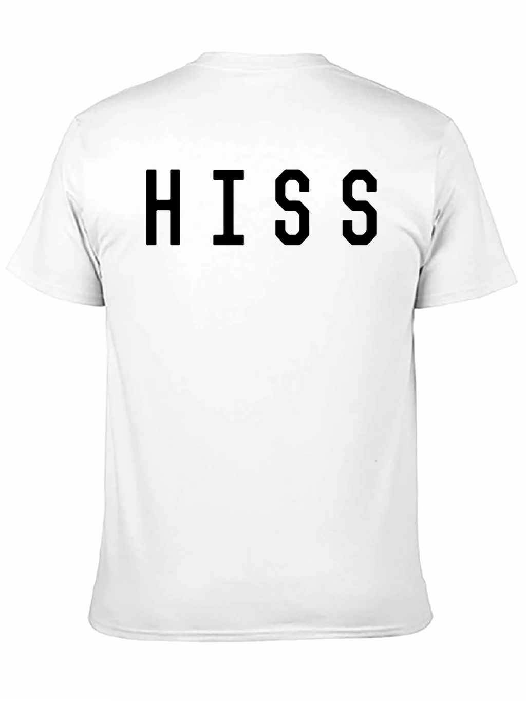 Mens Black HISS Graphic Crew Neck T-Shirt