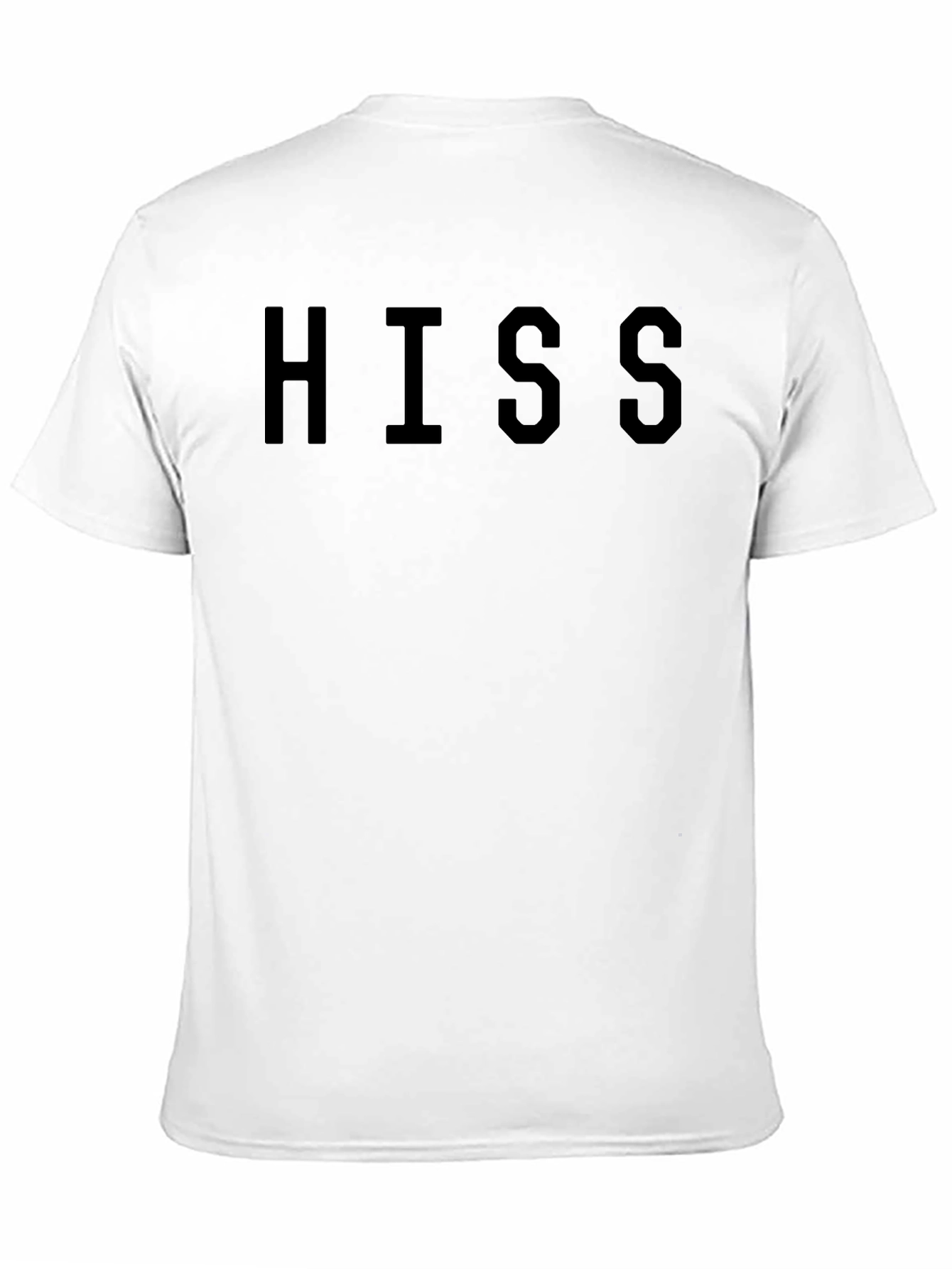 Mens Black HISS Graphic Crew Neck T-Shirt