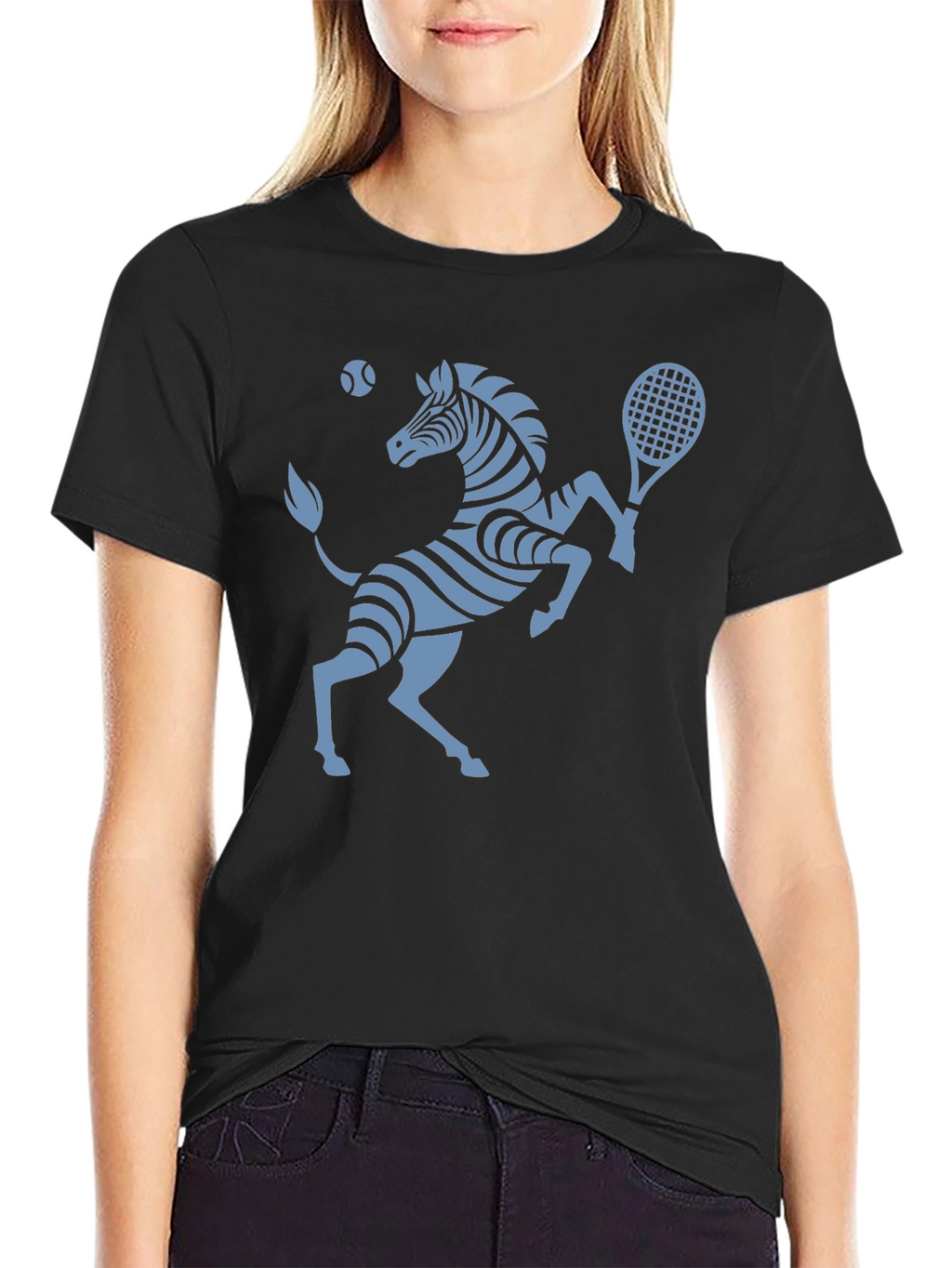 Zebra Tennis T-Shirt - Serve Up Style!