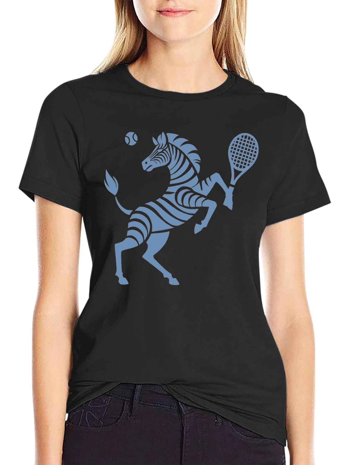 Zebra Tennis T-Shirt - Serve Up Style!