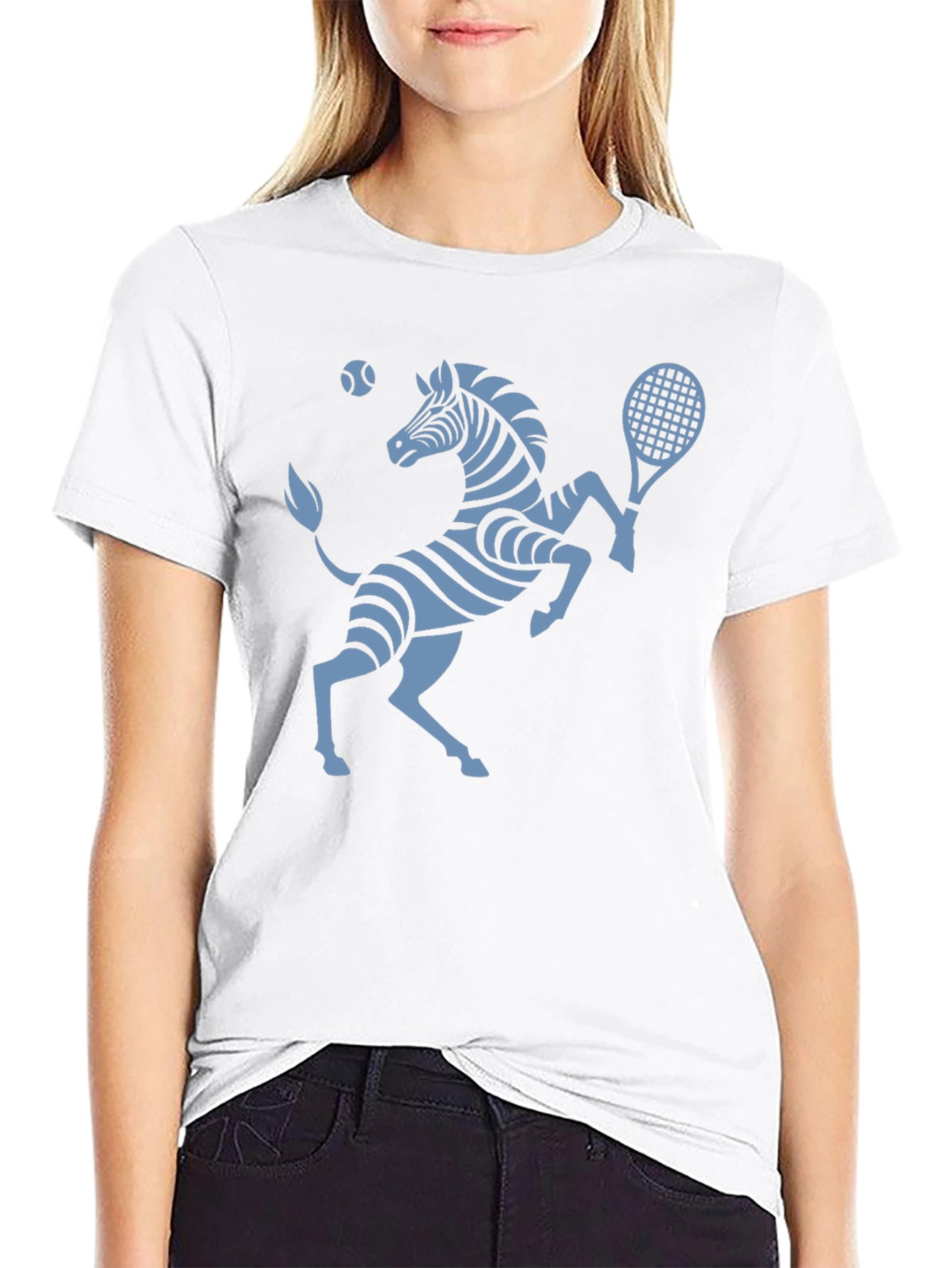Zebra Tennis T-Shirt - Serve Up Style!
