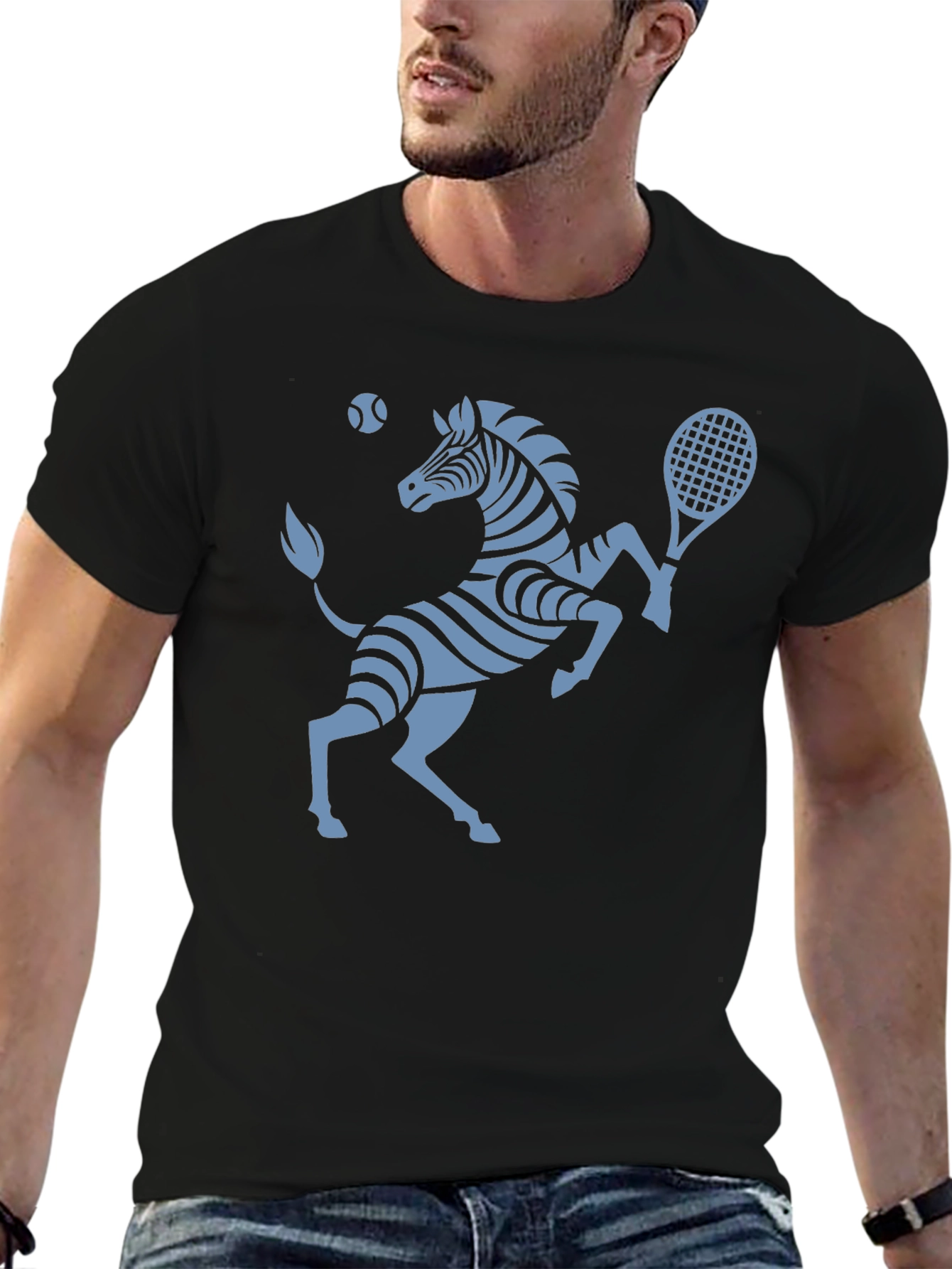 Zebra Tennis T-Shirt - Serve Up Style!