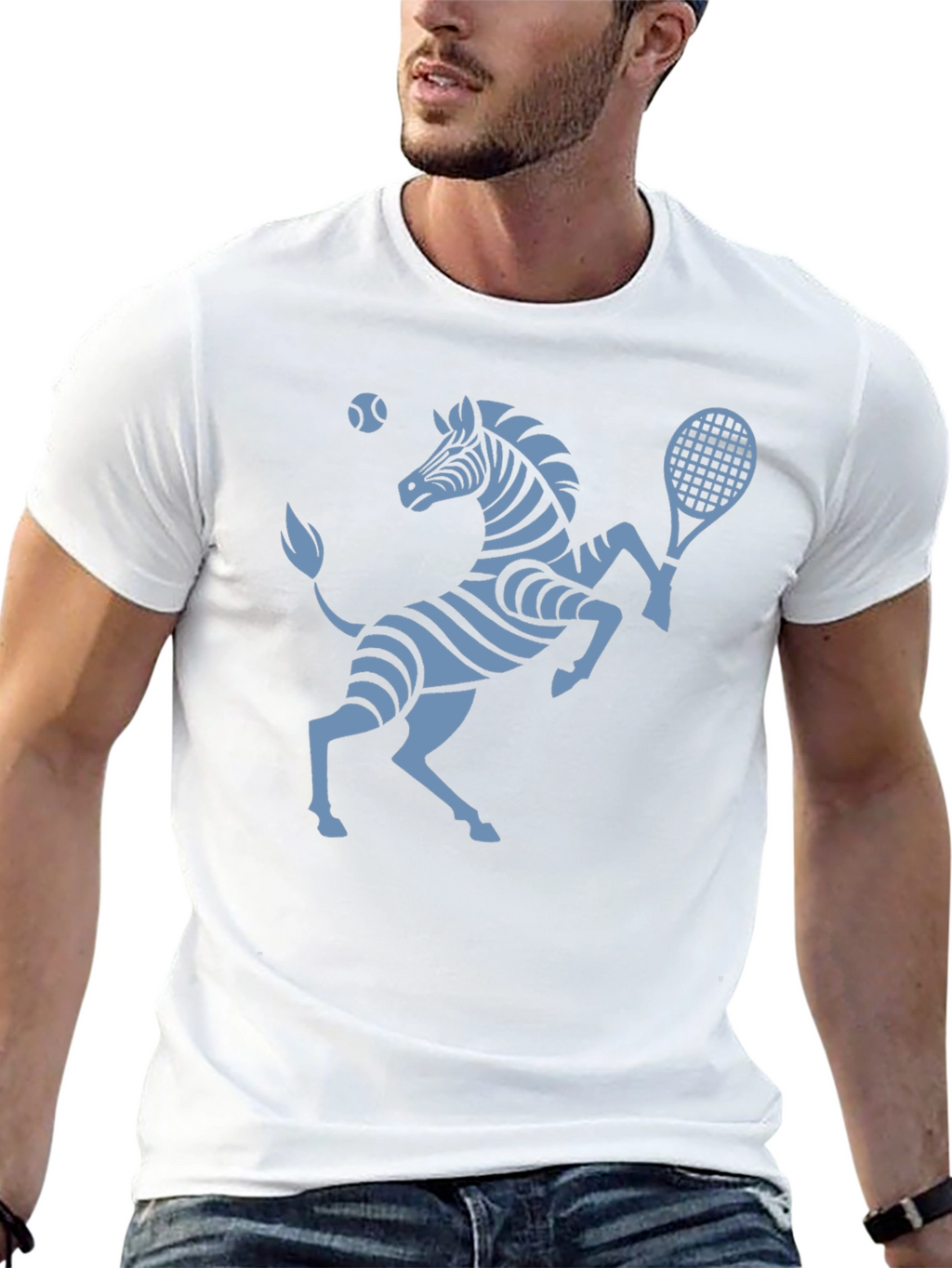 Zebra Tennis T-Shirt - Serve Up Style!