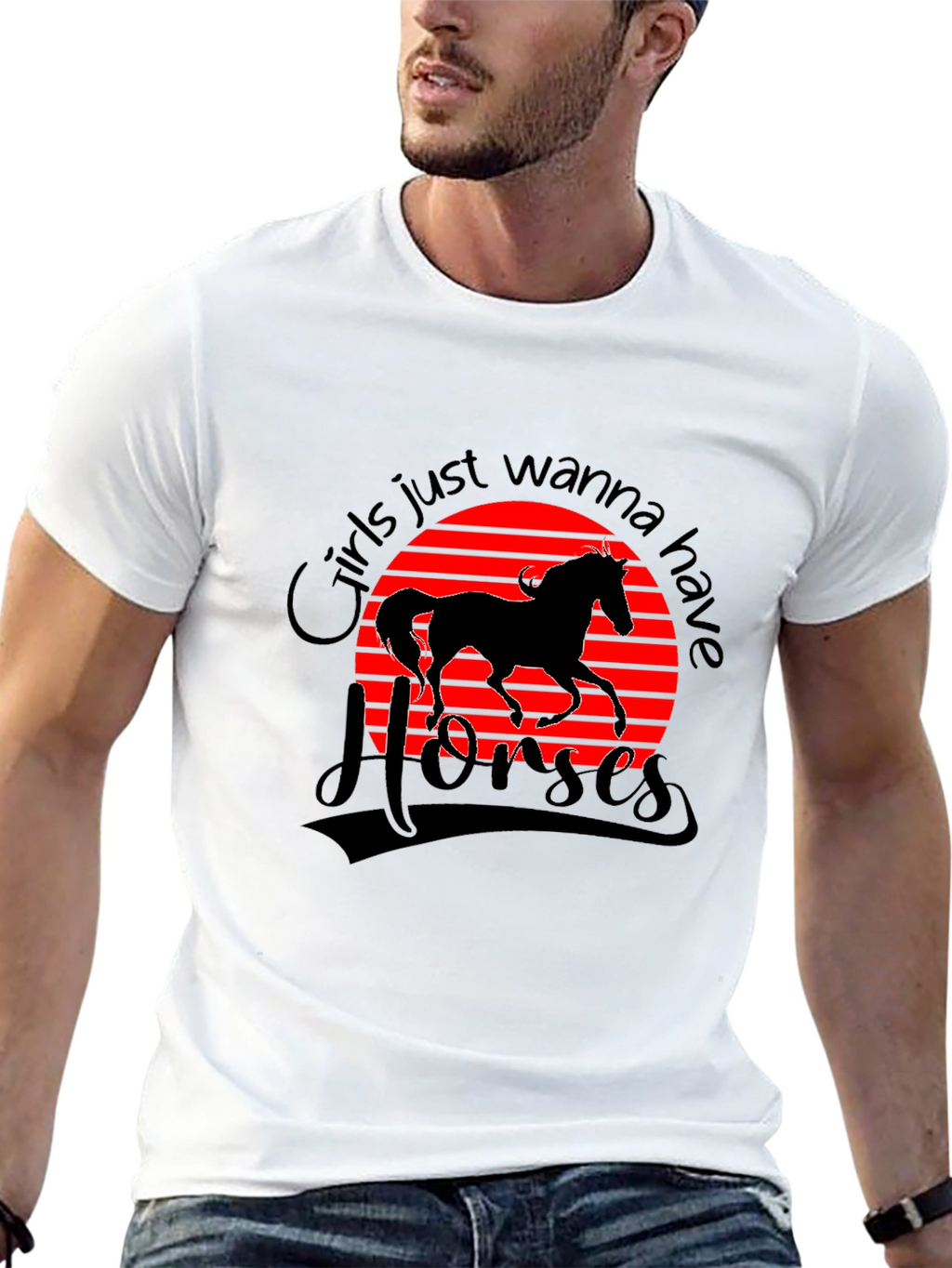 Girls Just Wanna Have Horses T-Shirt