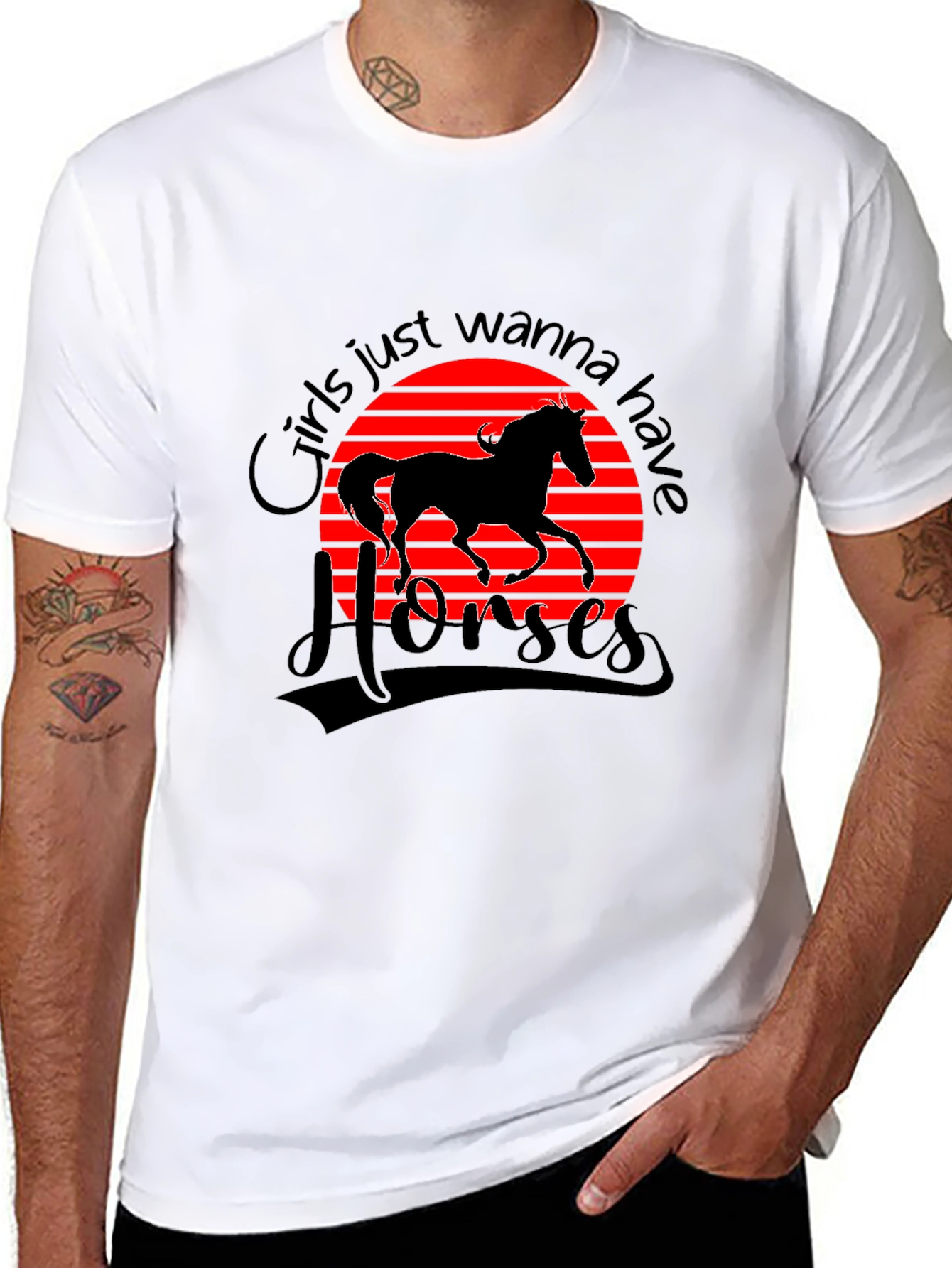 Girls Just Wanna Have Horses T-Shirt