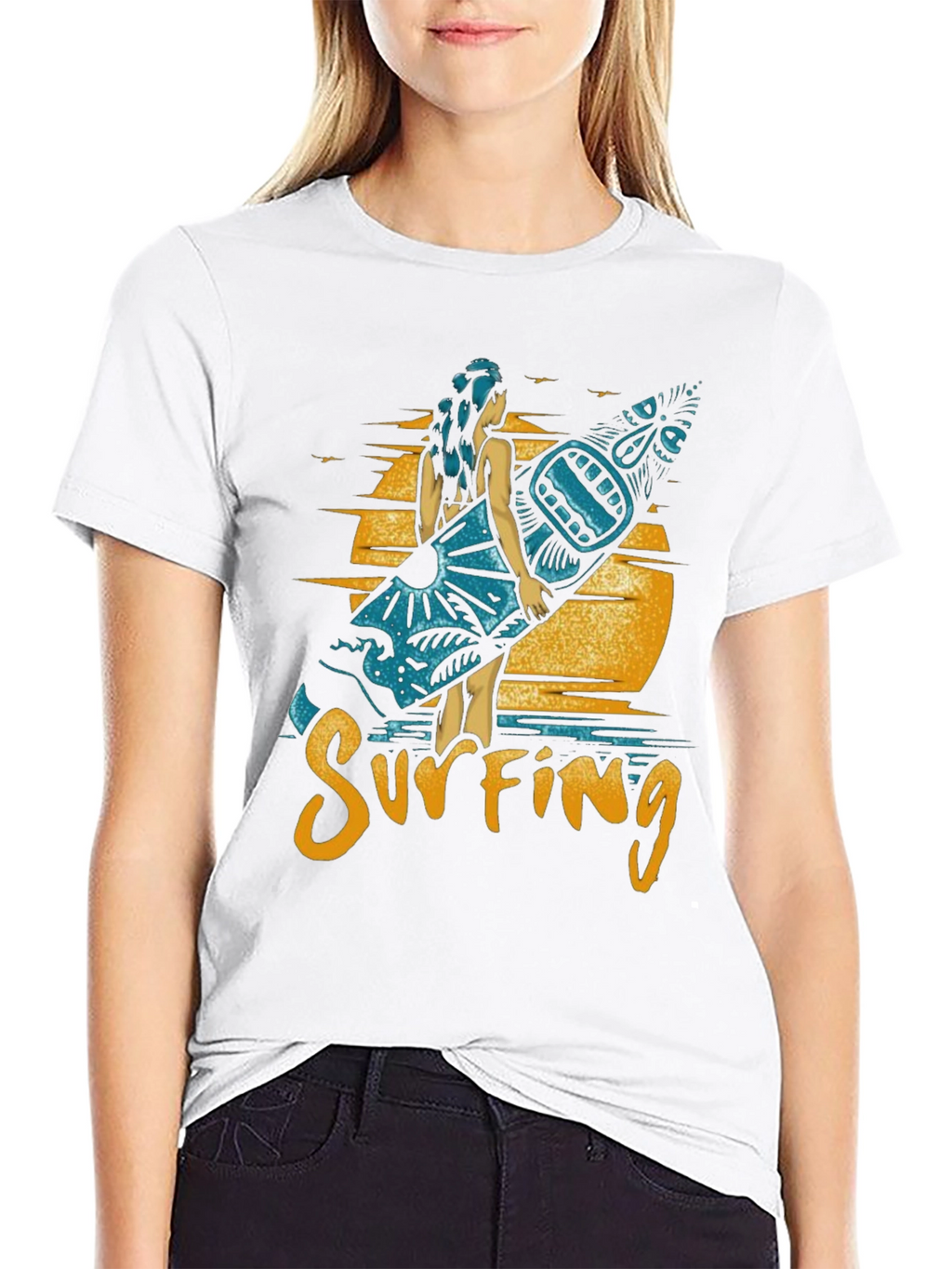 Surfing Graphic Tee - Island Vibes