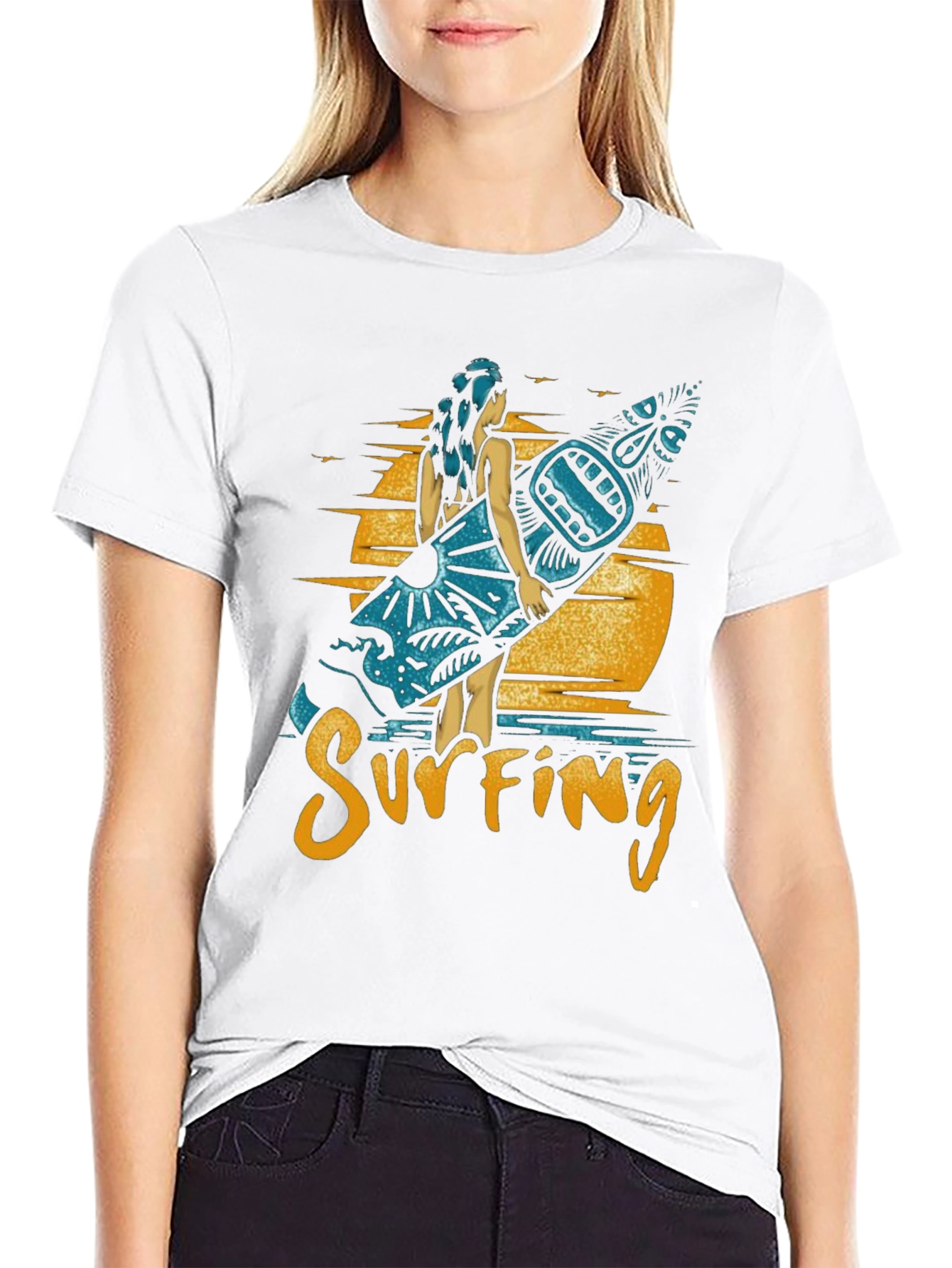 Surfing Graphic Tee - Island Vibes