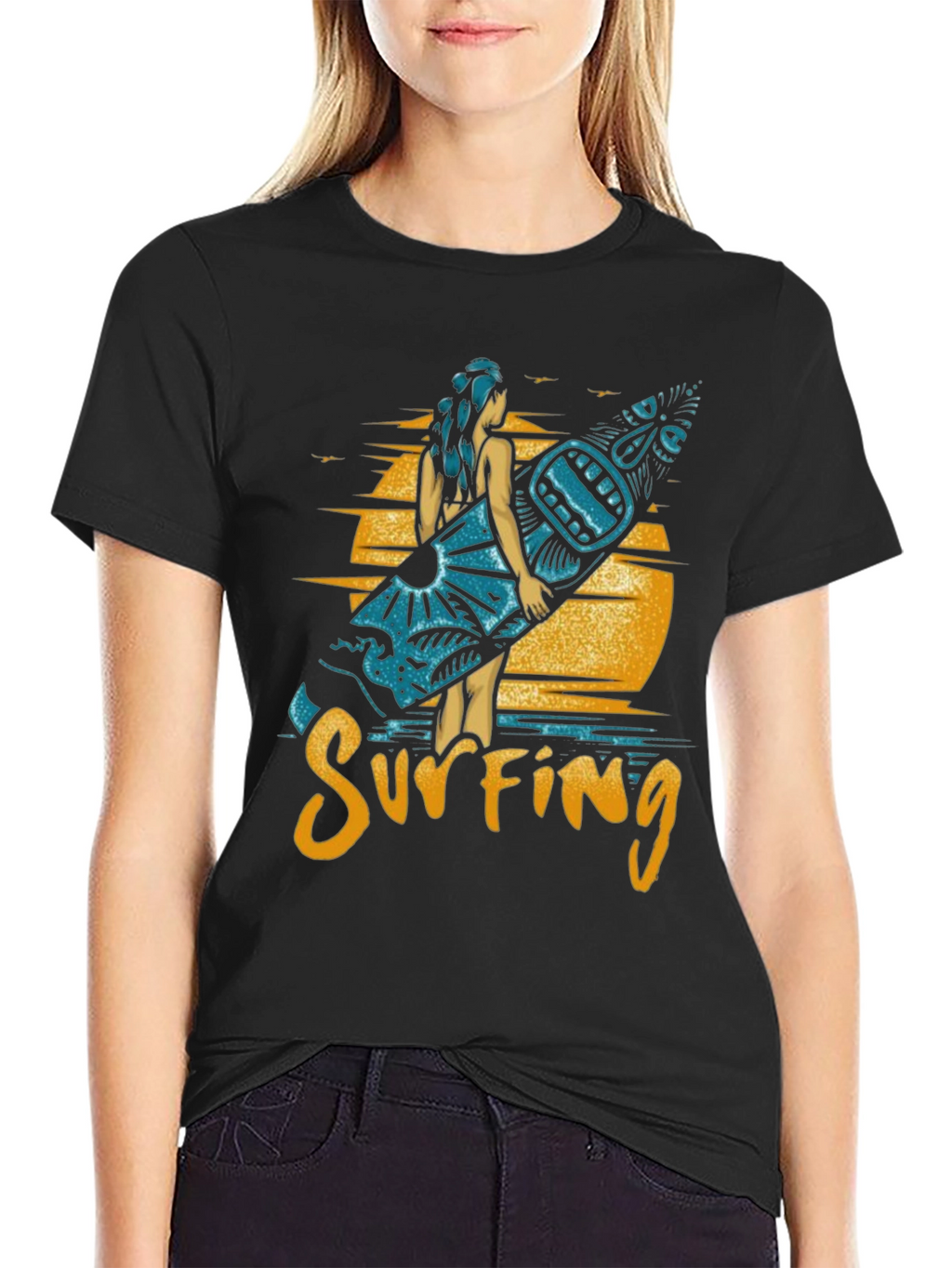 Surfing Graphic Tee - Island Vibes