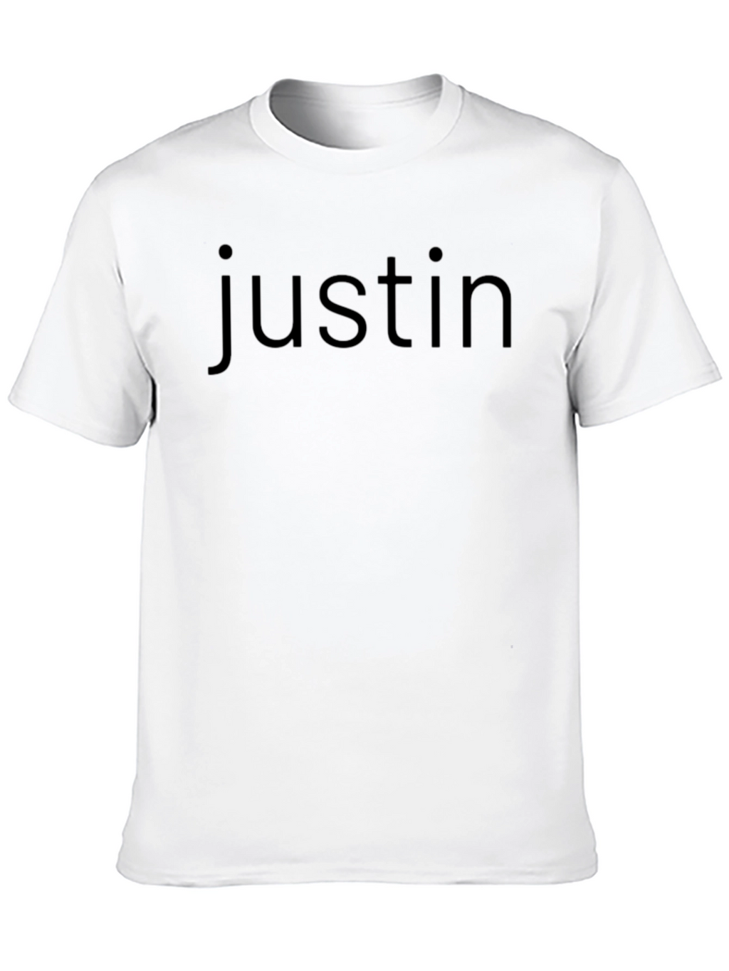 Justin Black Crew Neck T-Shirt