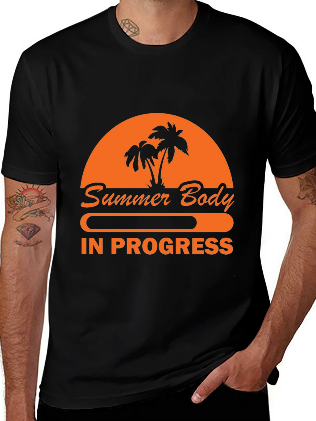 Summer Body in Progress T-Shirt - Gym Motivation