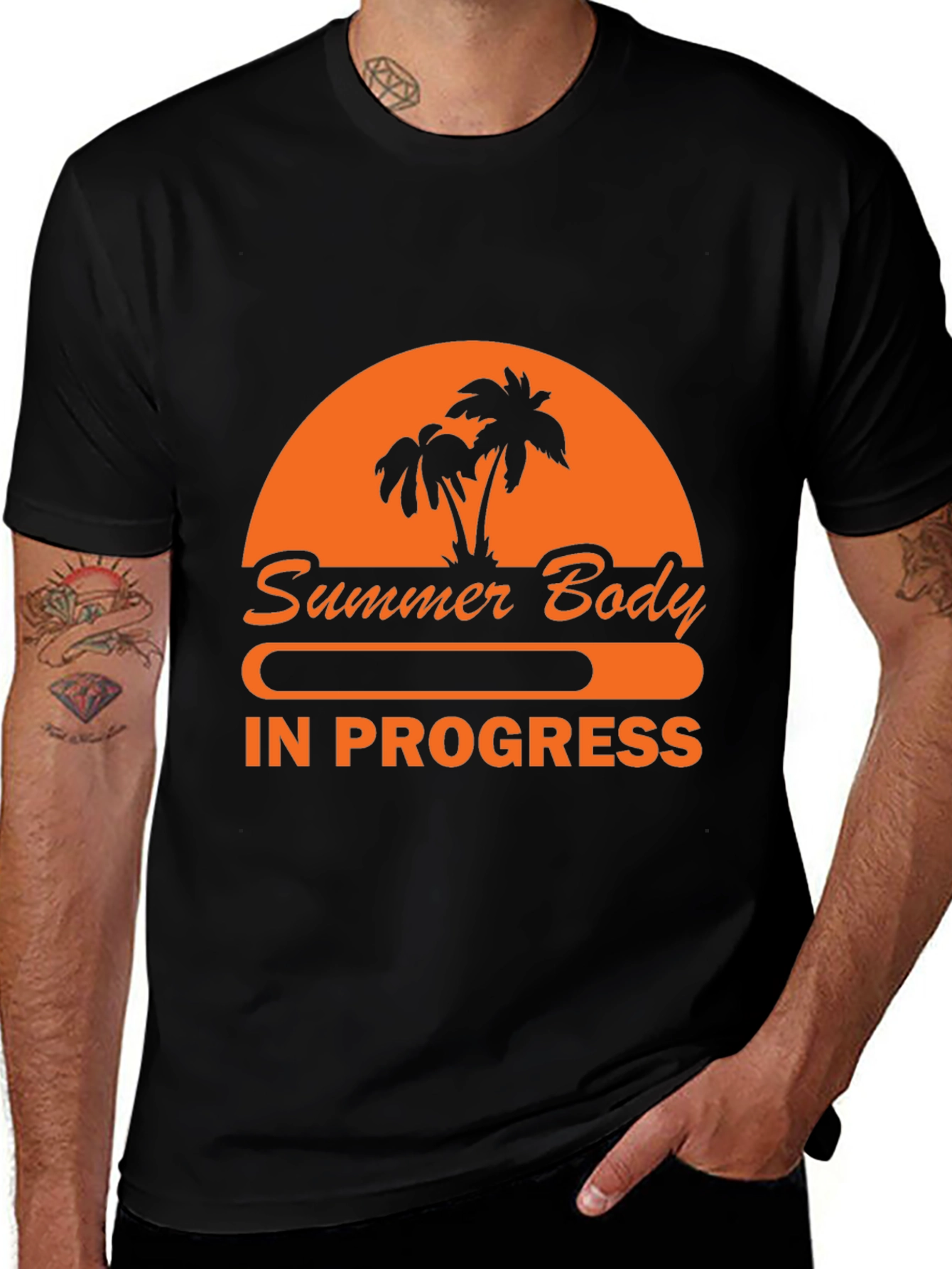Summer Body in Progress T-Shirt - Gym Motivation