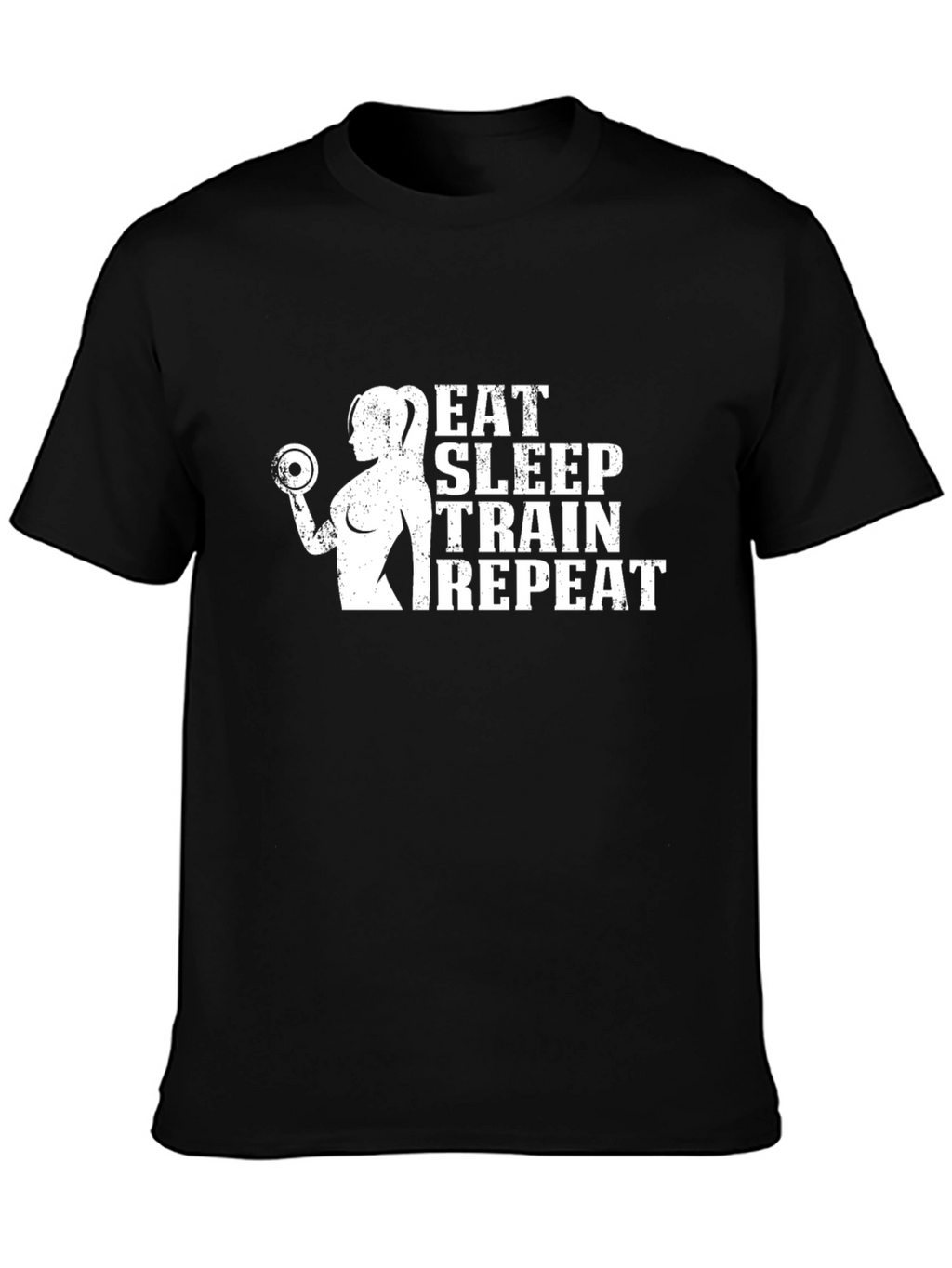 Eat Sleep Train Repeat Fitness T-Shirt