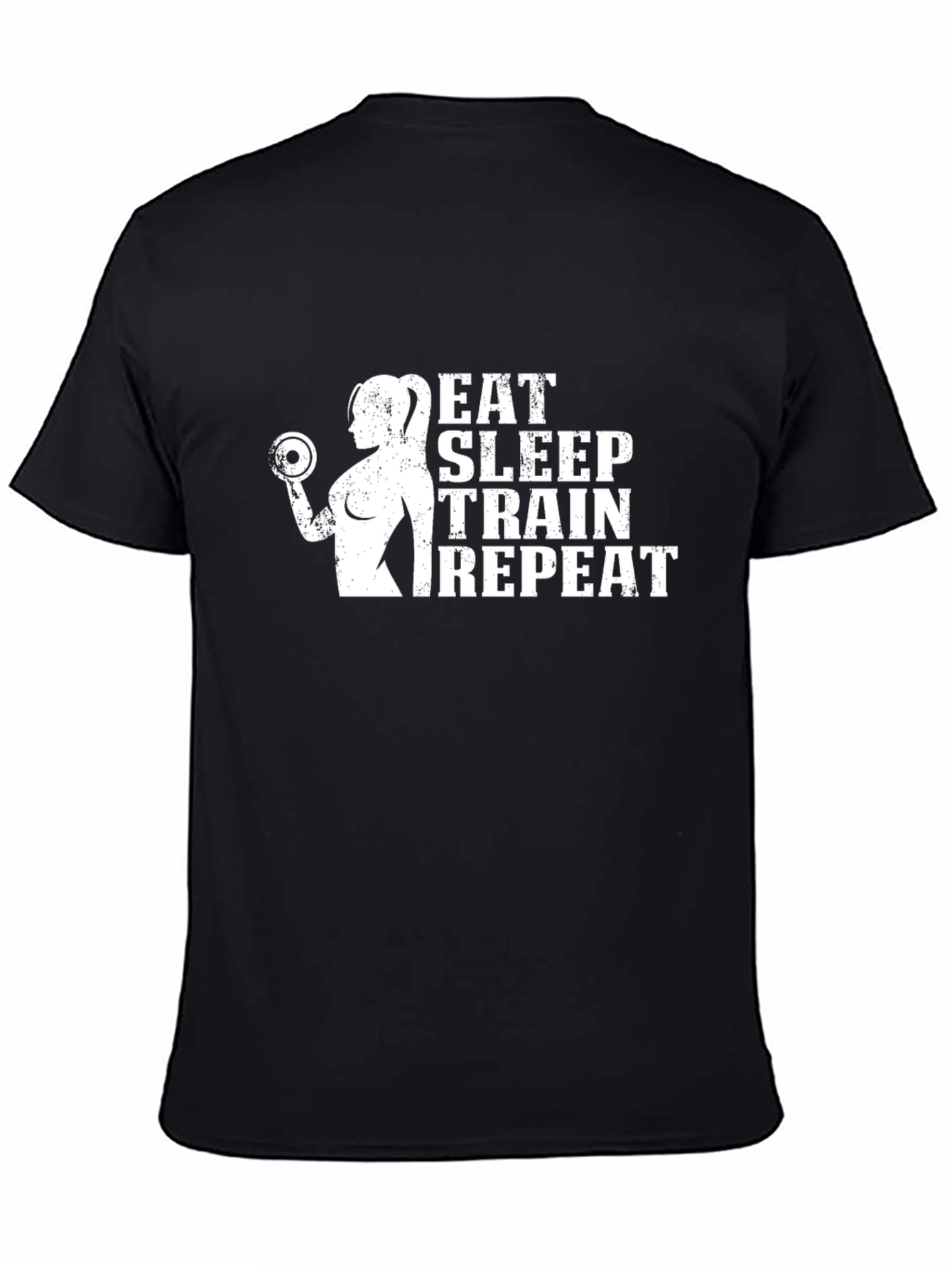 Eat Sleep Train Repeat Fitness T-Shirt