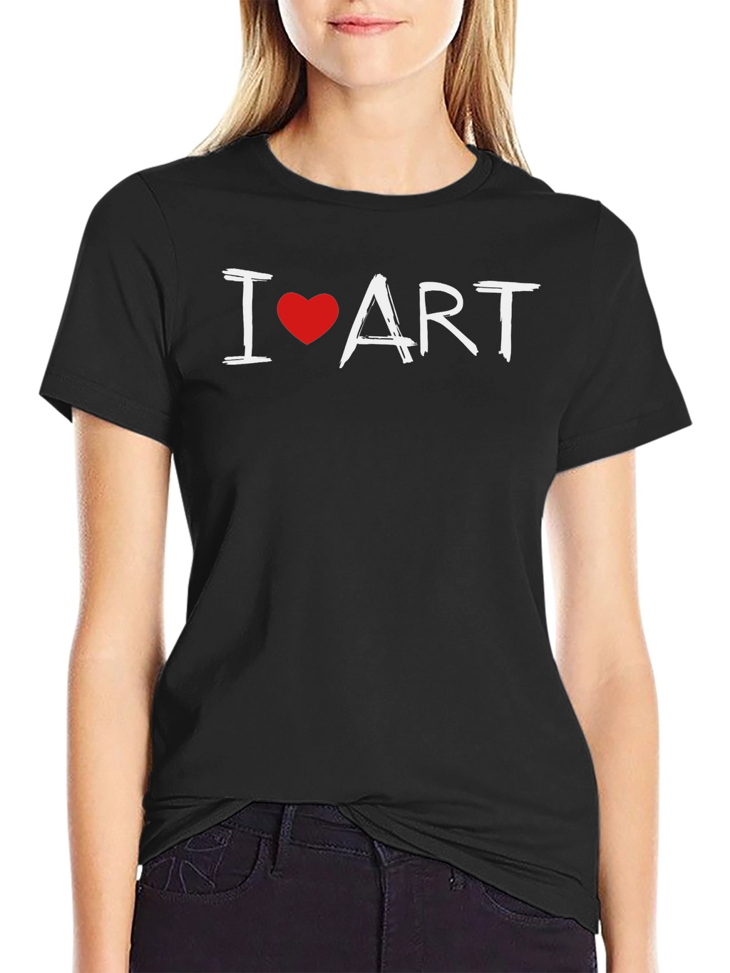 I Heart Art Graphic Tee - Trendy Artist Shirt