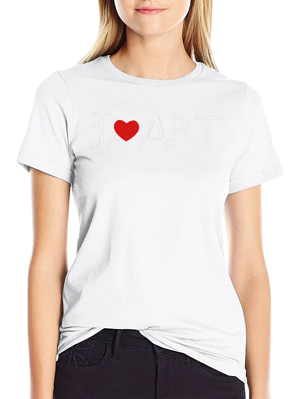 I Heart Art Graphic Tee - Trendy Artist Shirt