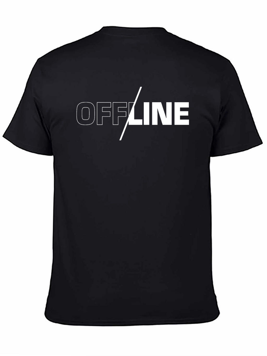 Offline Mode Black T-Shirt - Modern Graphic Tee