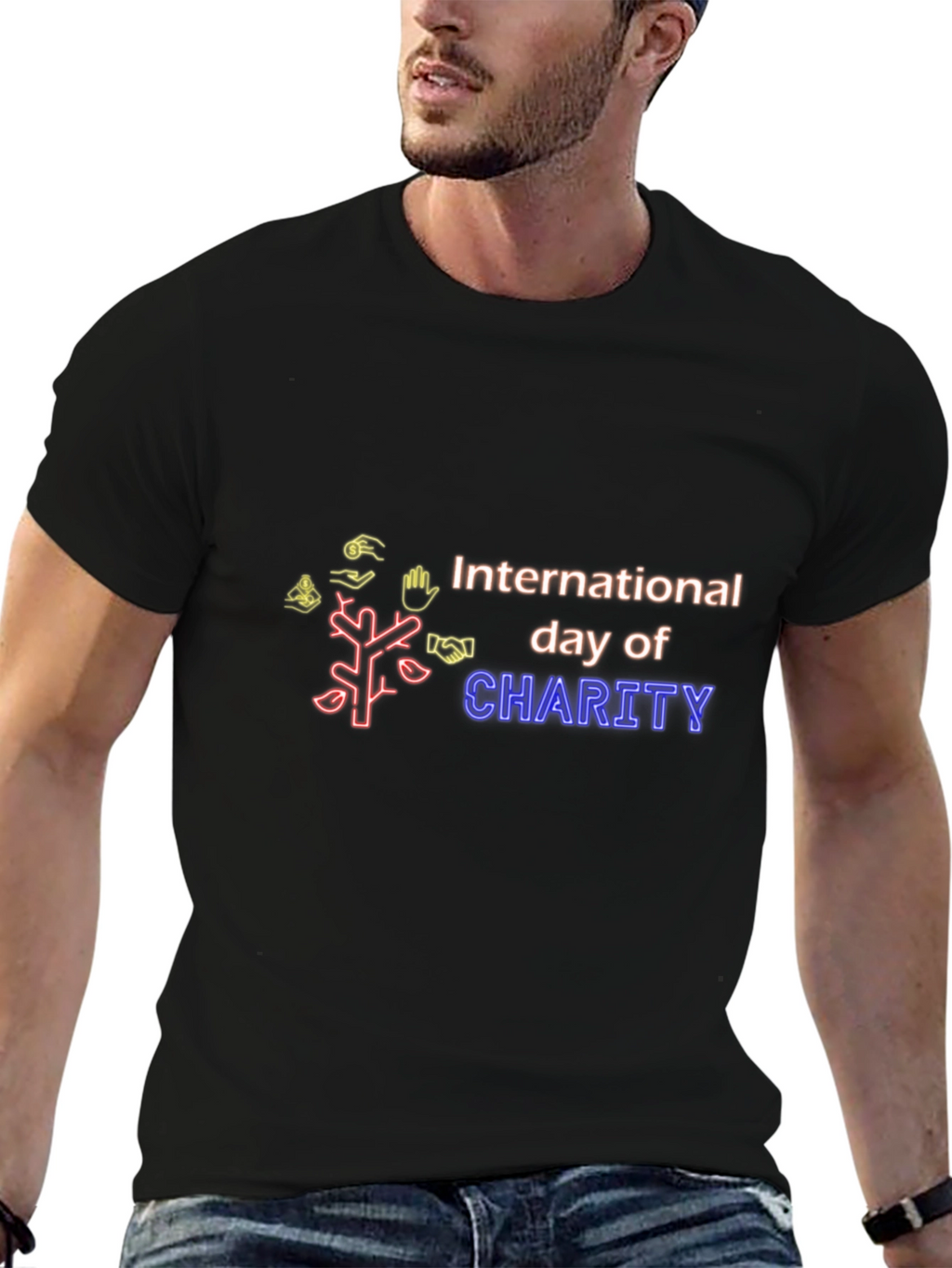 International Day of Charity Graphic Tee