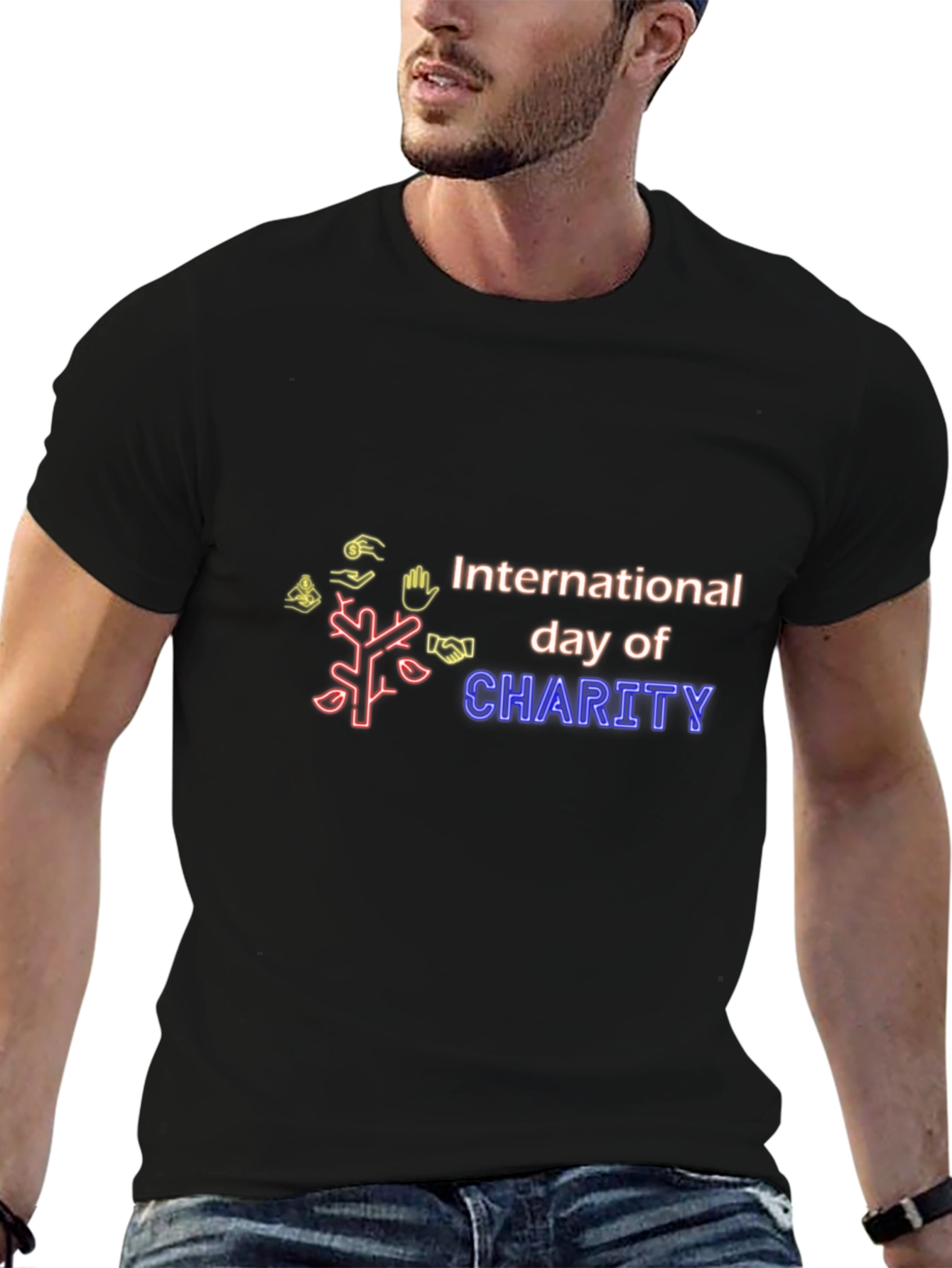 International Day of Charity Graphic Tee