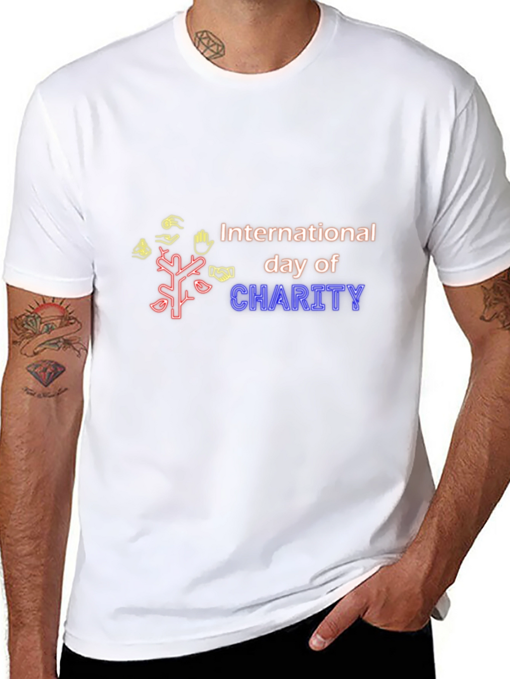 International Day of Charity Graphic Tee